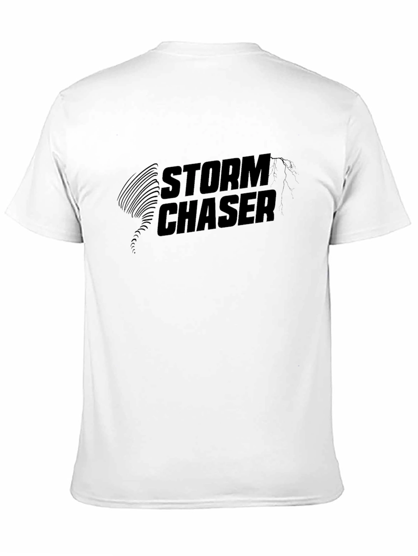 Storm Chaser Graphic Tee - Black Cotton Comfort