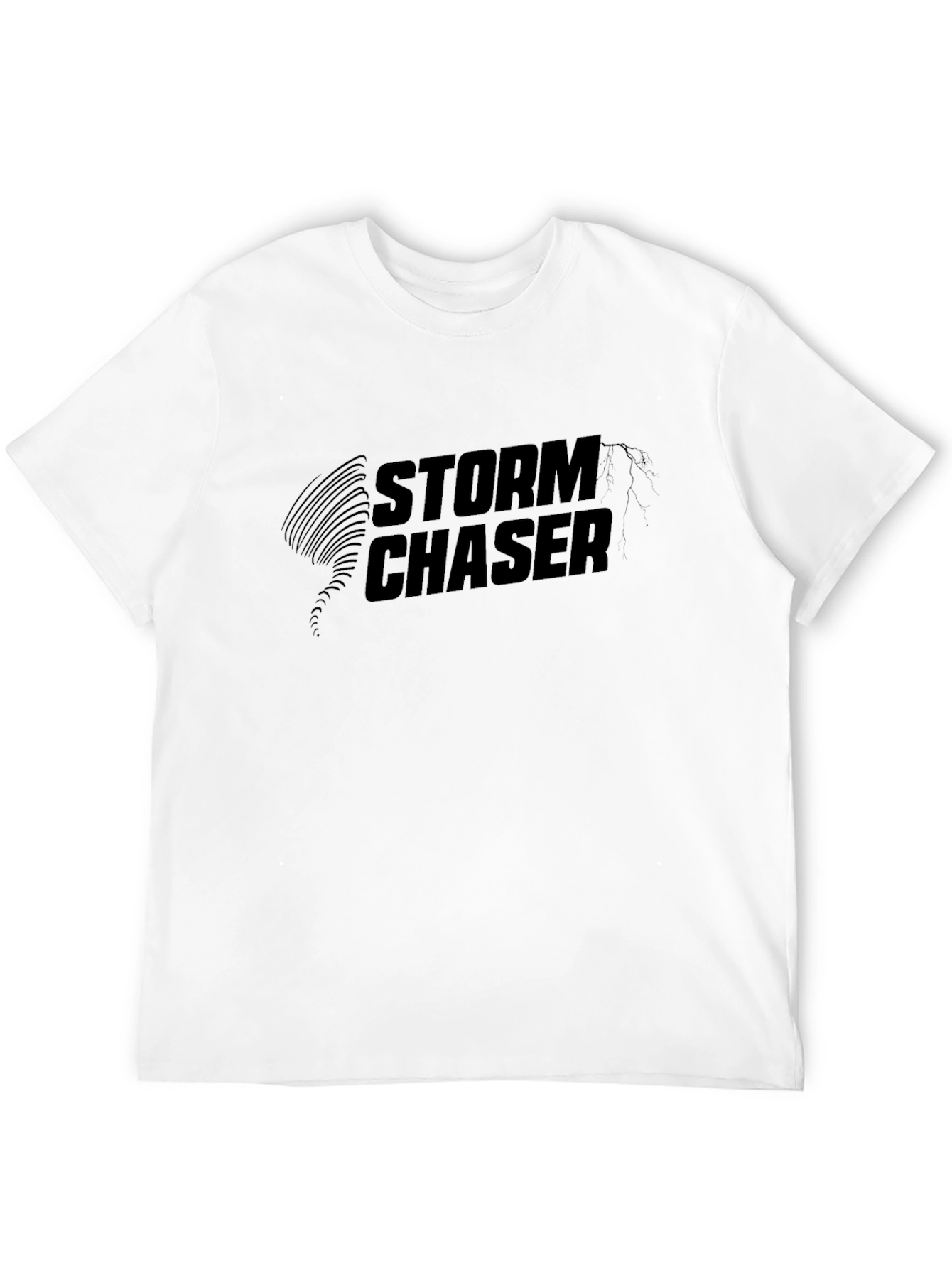 Storm Chaser Graphic Tee - Black Cotton Comfort