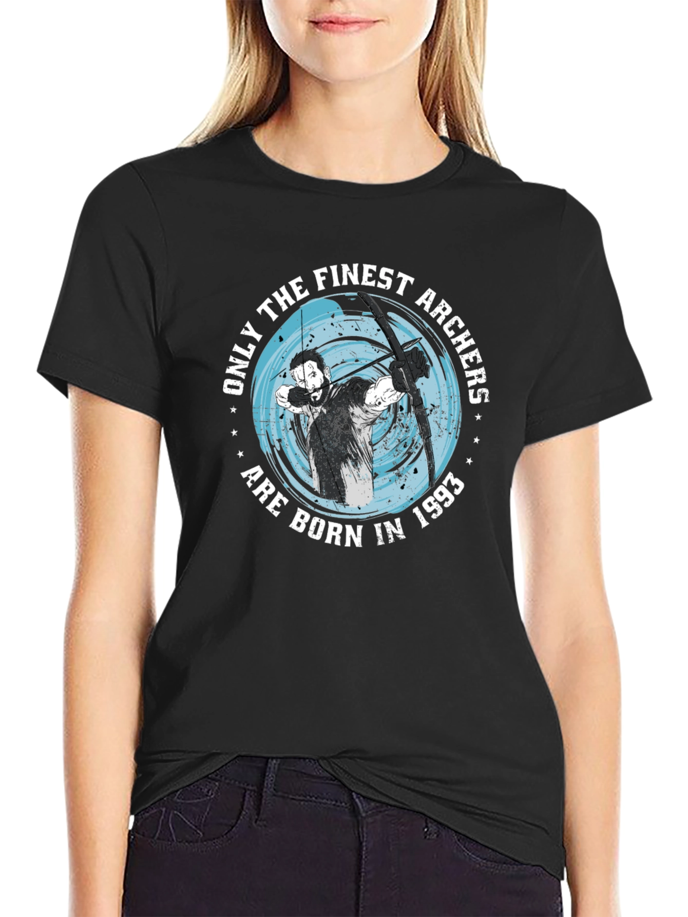 Finest Archers Born in 1993 Black T-Shirt