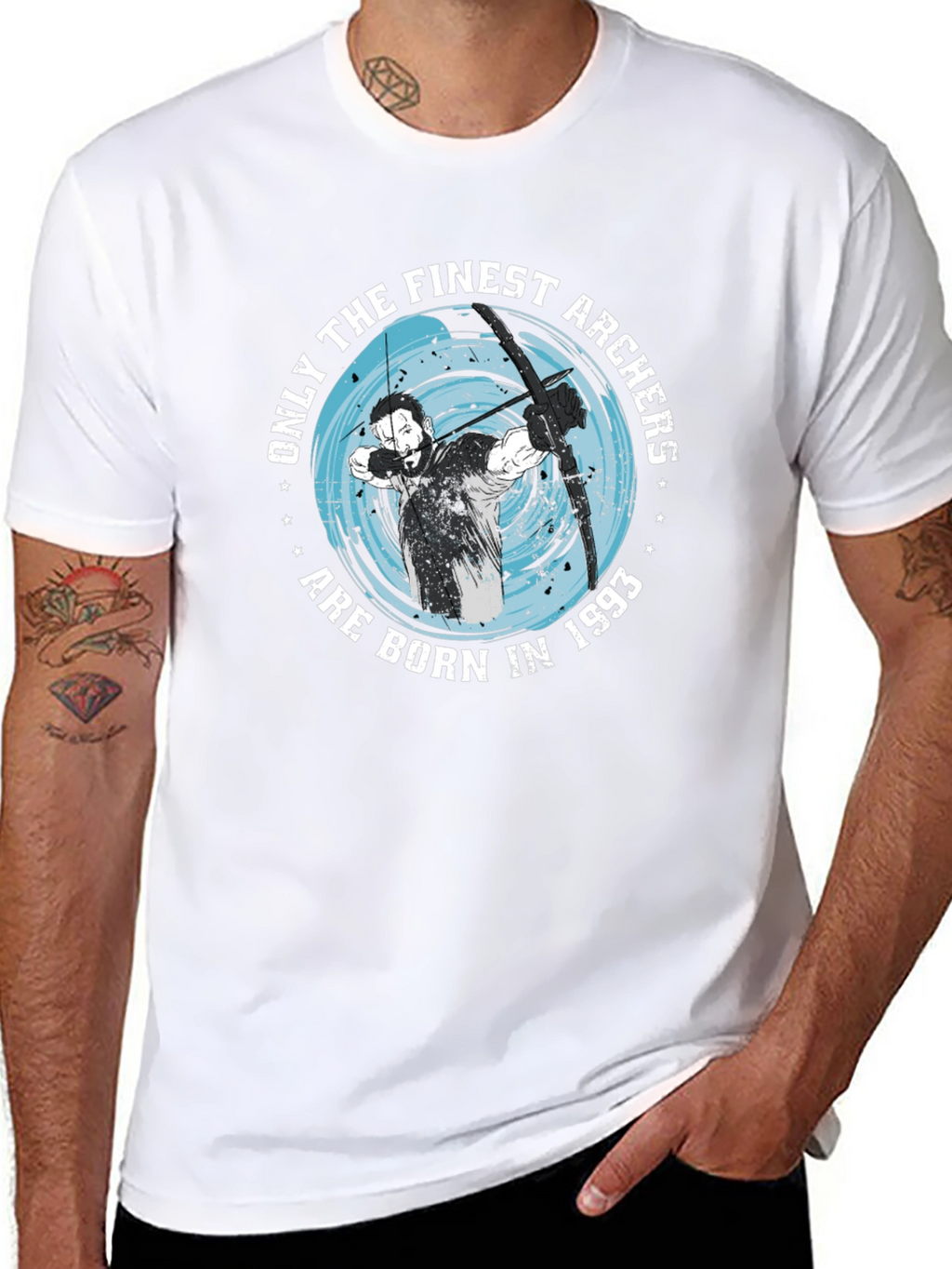 Finest Archers Born in 1993 Black T-Shirt
