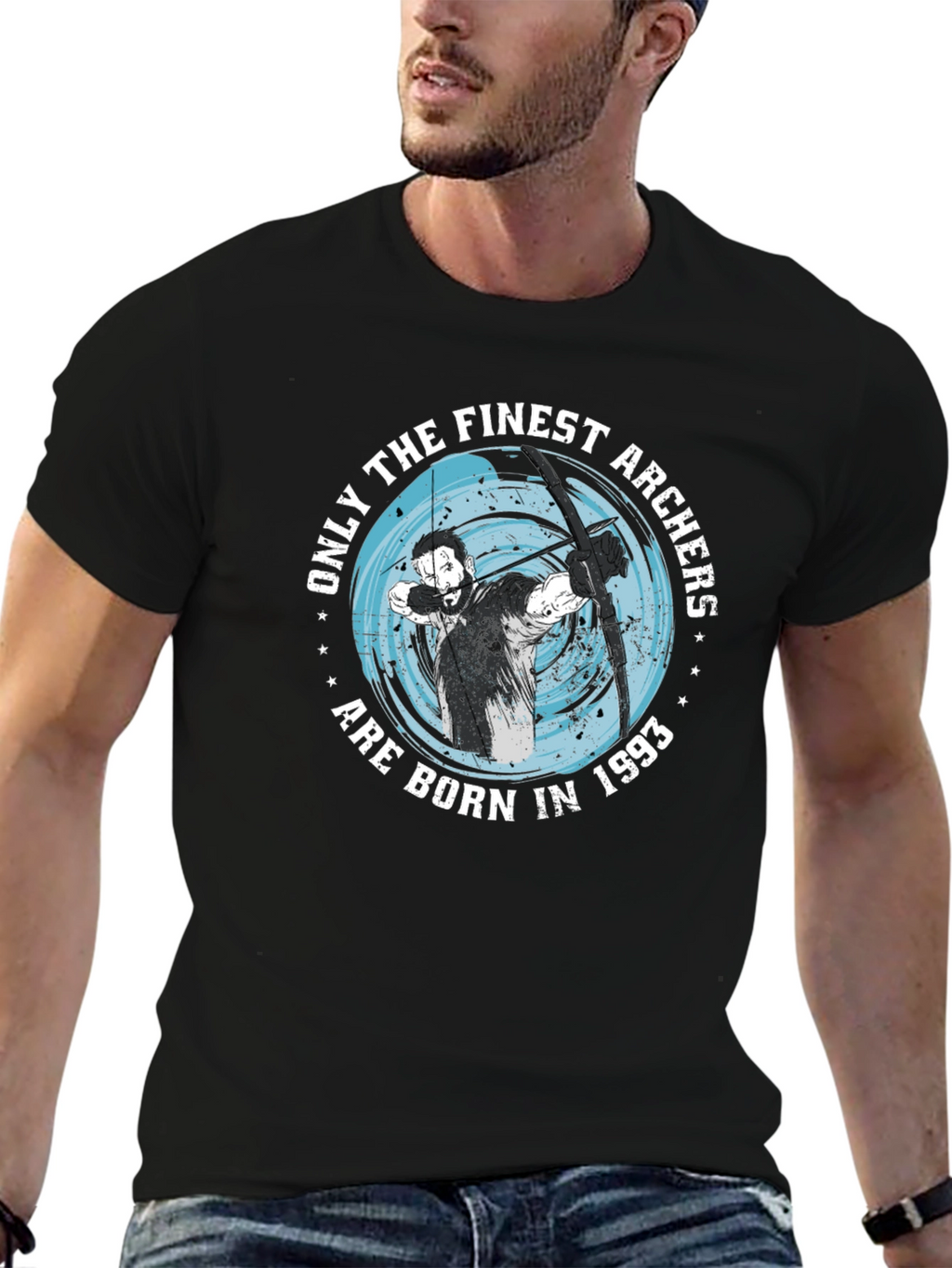 Finest Archers Born in 1993 Black T-Shirt