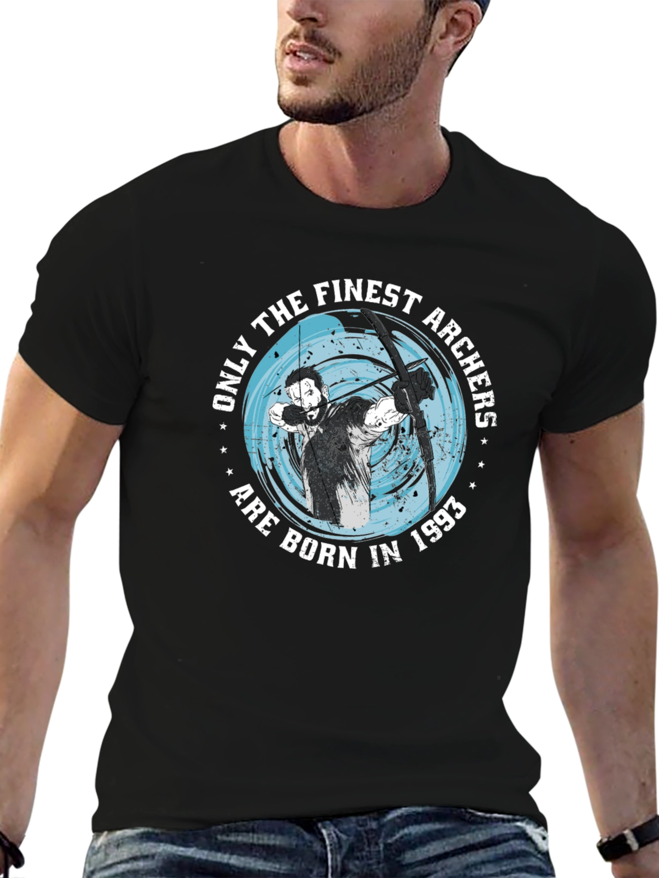 Finest Archers Born in 1993 Black T-Shirt