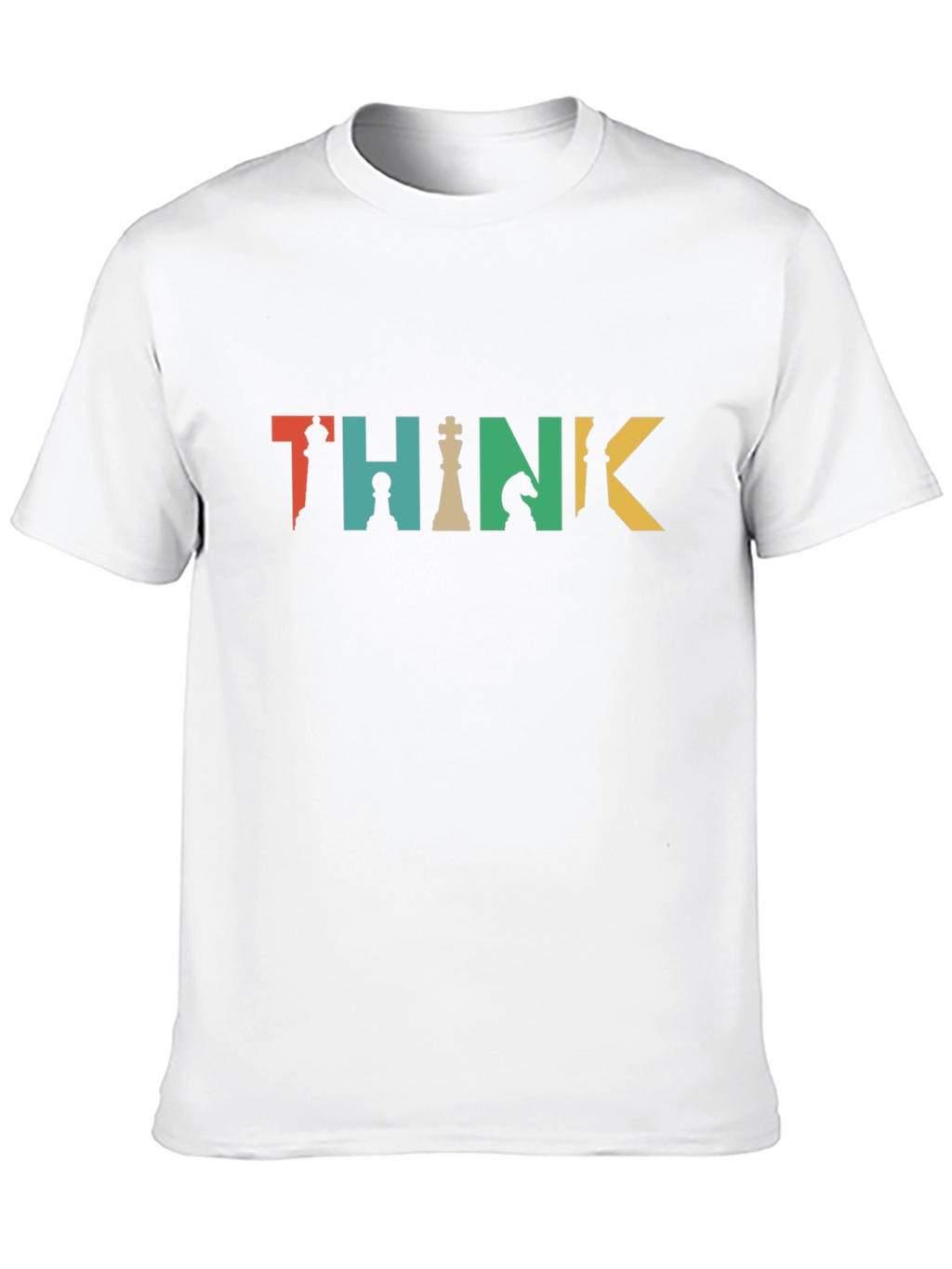 Think Chess Piece Graphic Tee - Black