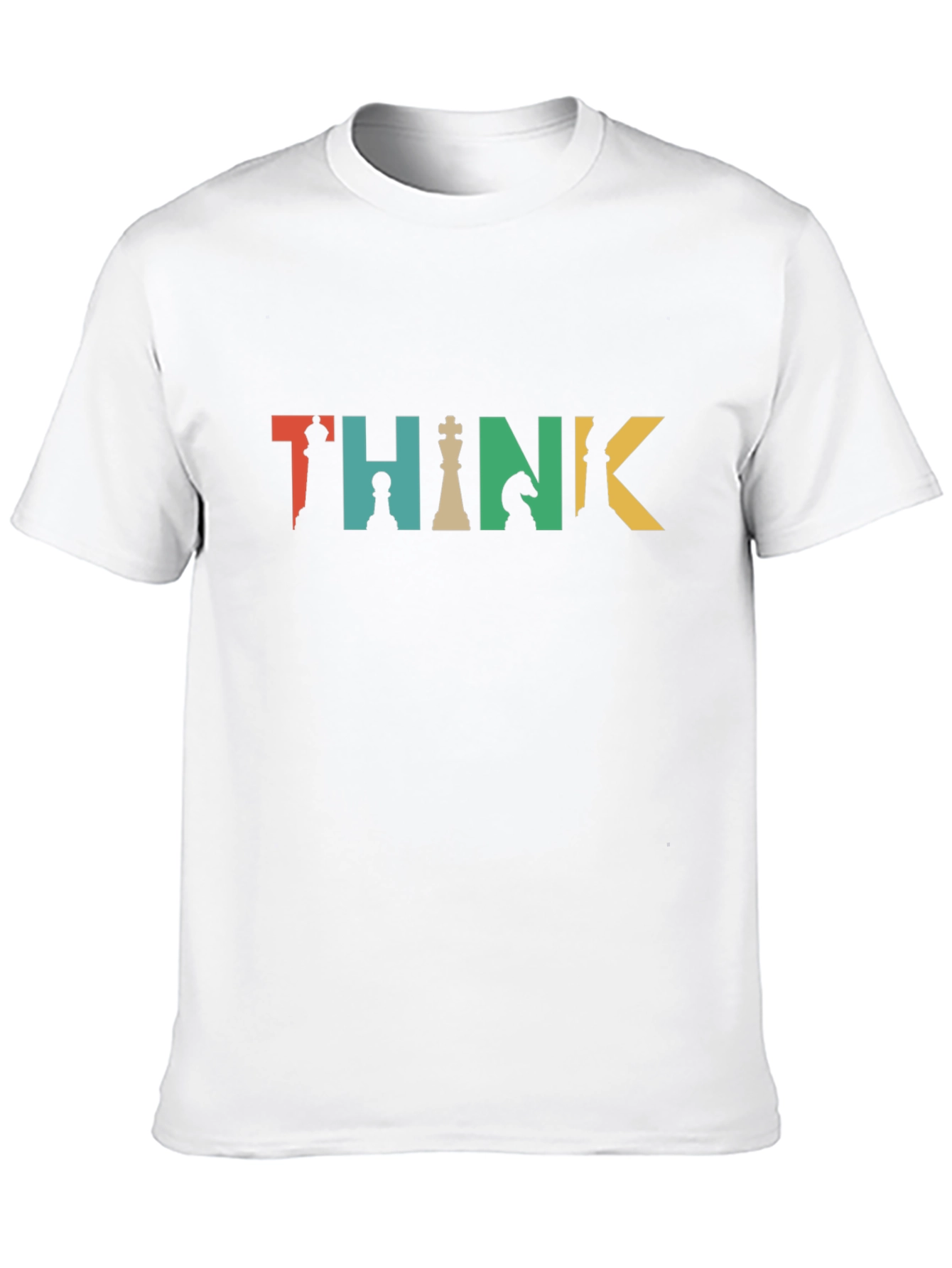 Think Chess Piece Graphic Tee - Black