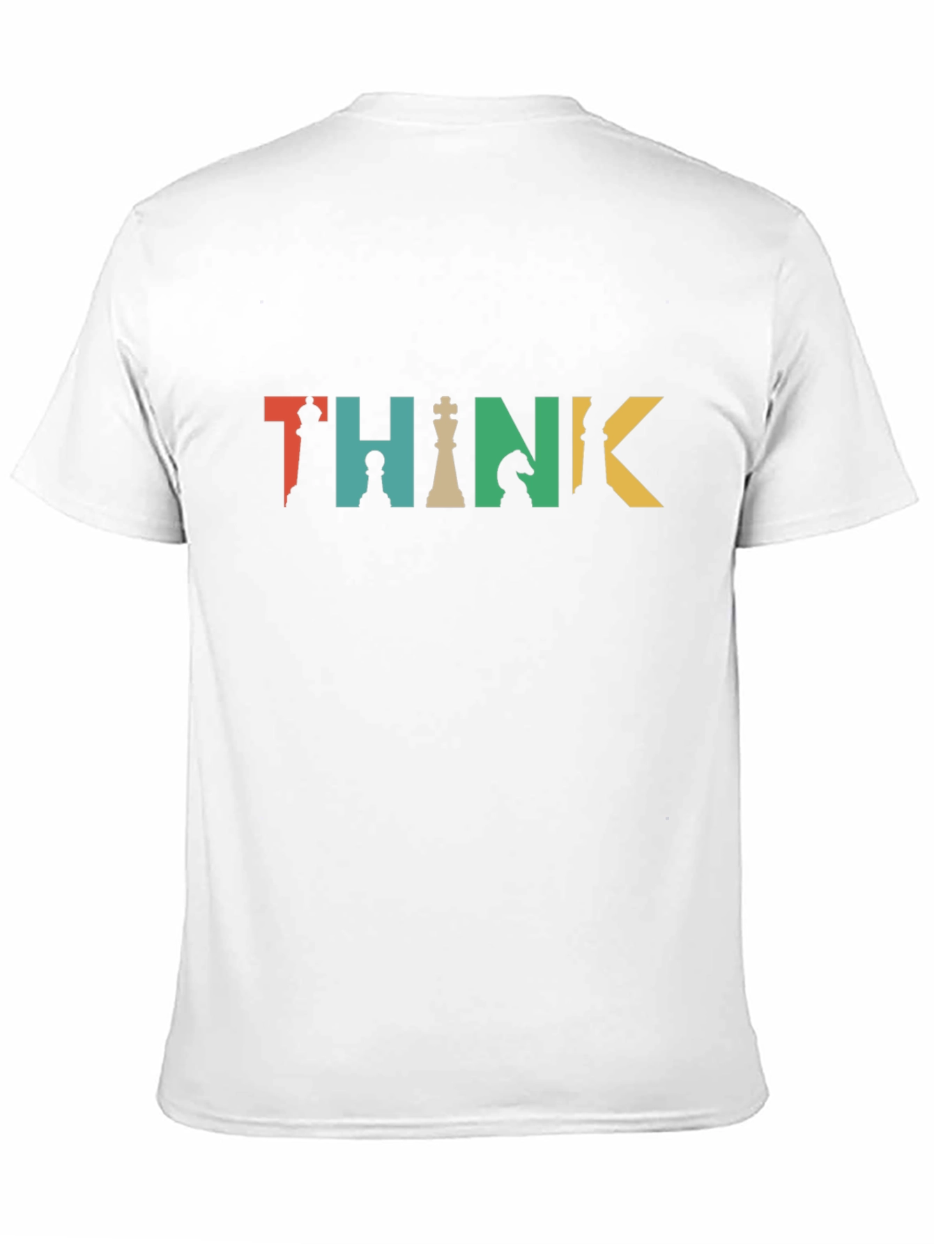 Think Chess Piece Graphic Tee - Black