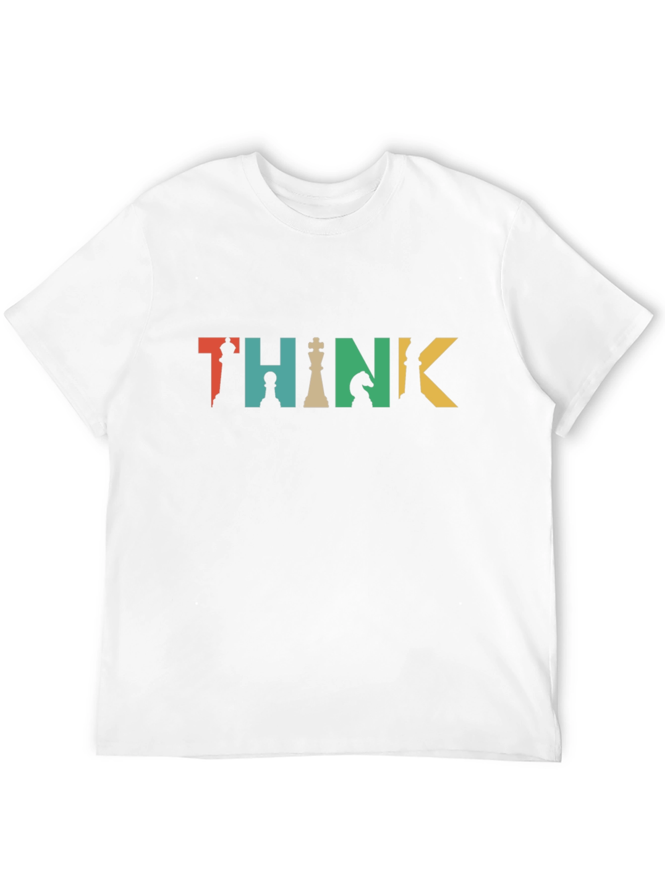 Think Chess Piece Graphic Tee - Black