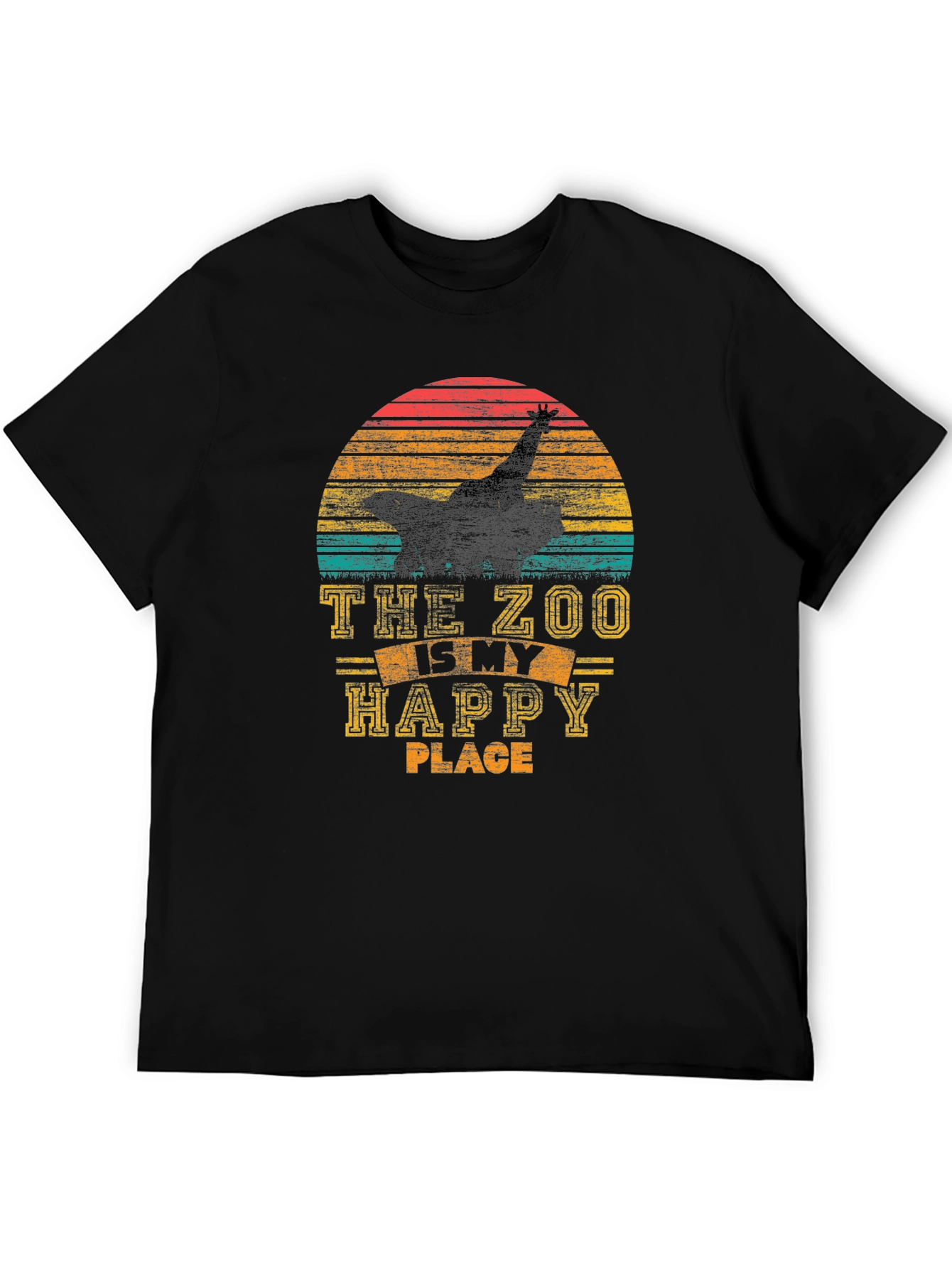 Zoo Lover T-Shirt - The Zoo is My Happy Place Retro Style