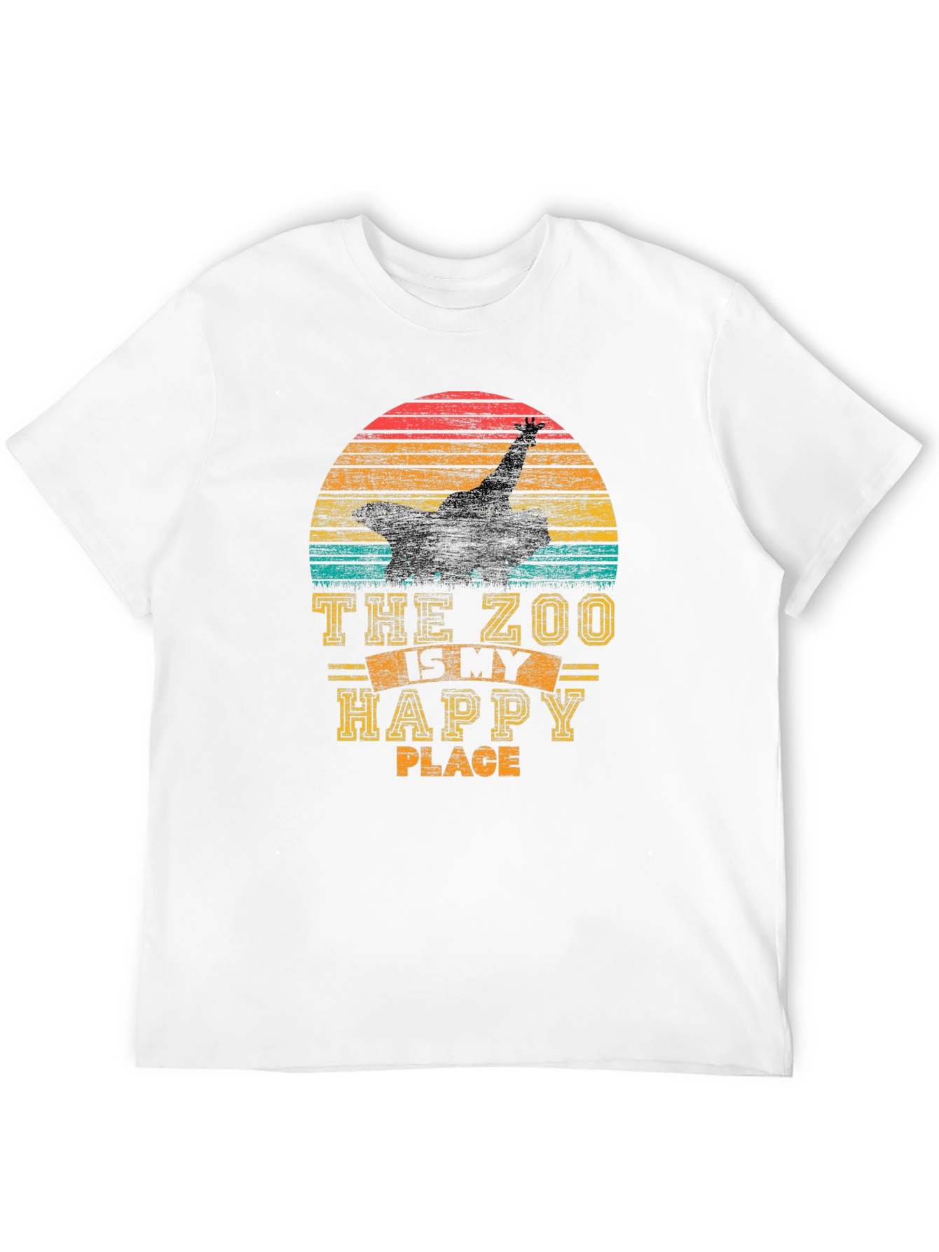 Zoo Lover T-Shirt - The Zoo is My Happy Place Retro Style