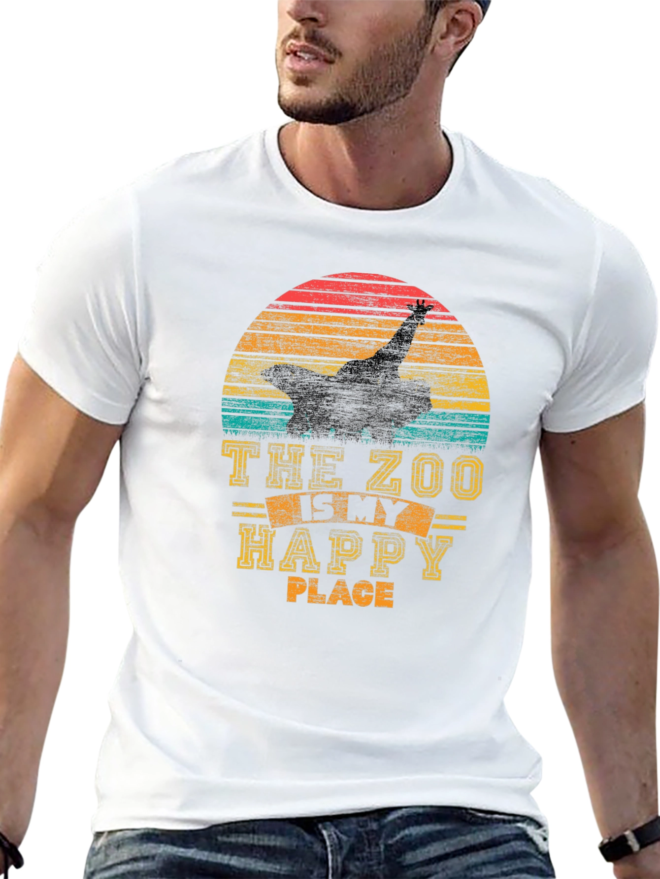 Zoo Lover T-Shirt - The Zoo is My Happy Place Retro Style