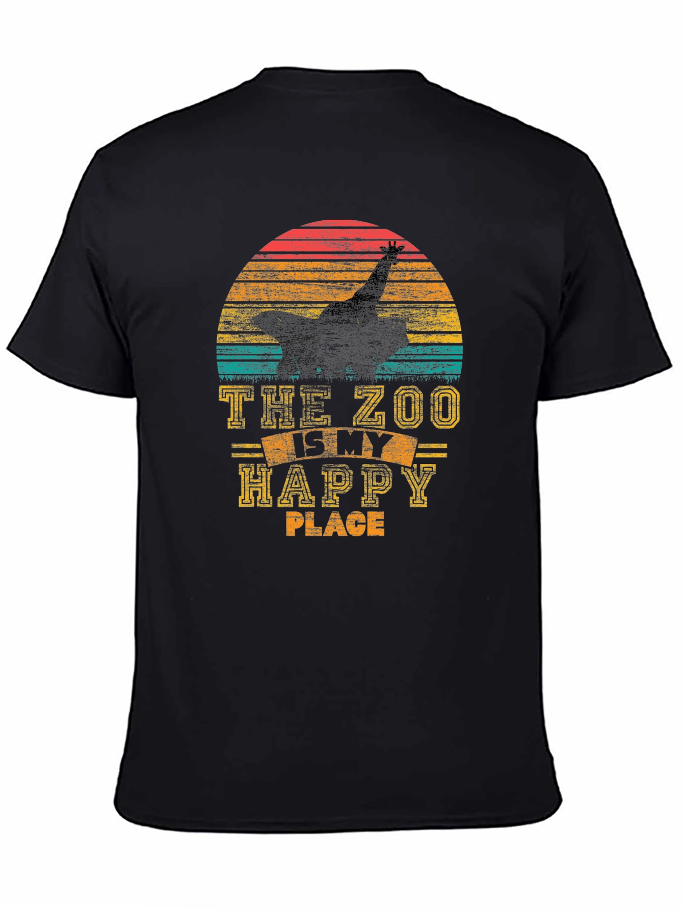 Zoo Lover T-Shirt - The Zoo is My Happy Place Retro Style