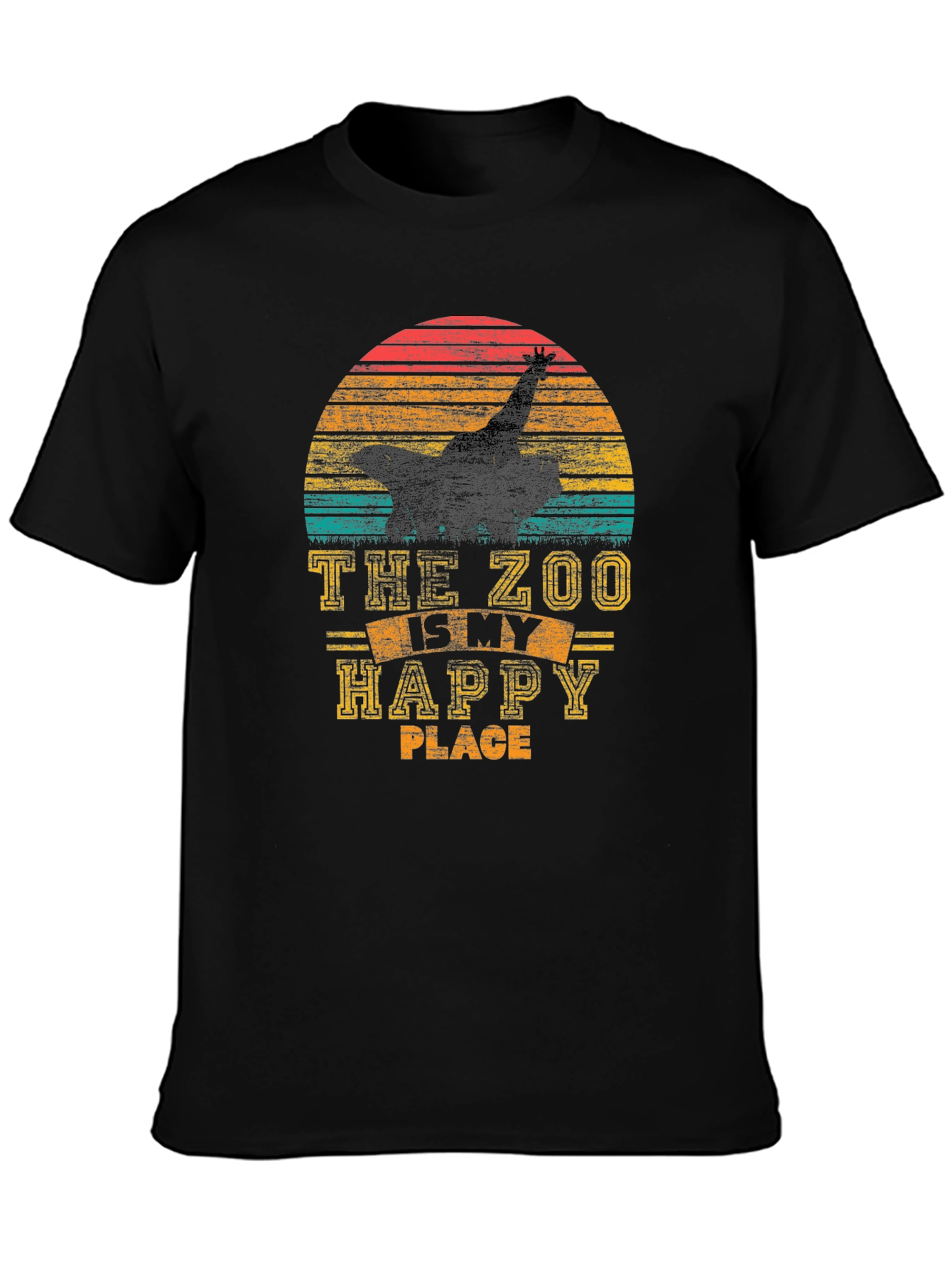 Zoo Lover T-Shirt - The Zoo is My Happy Place Retro Style