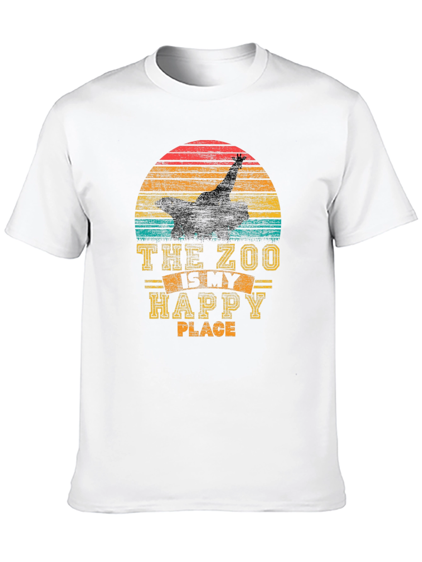 Zoo Lover T-Shirt - The Zoo is My Happy Place Retro Style