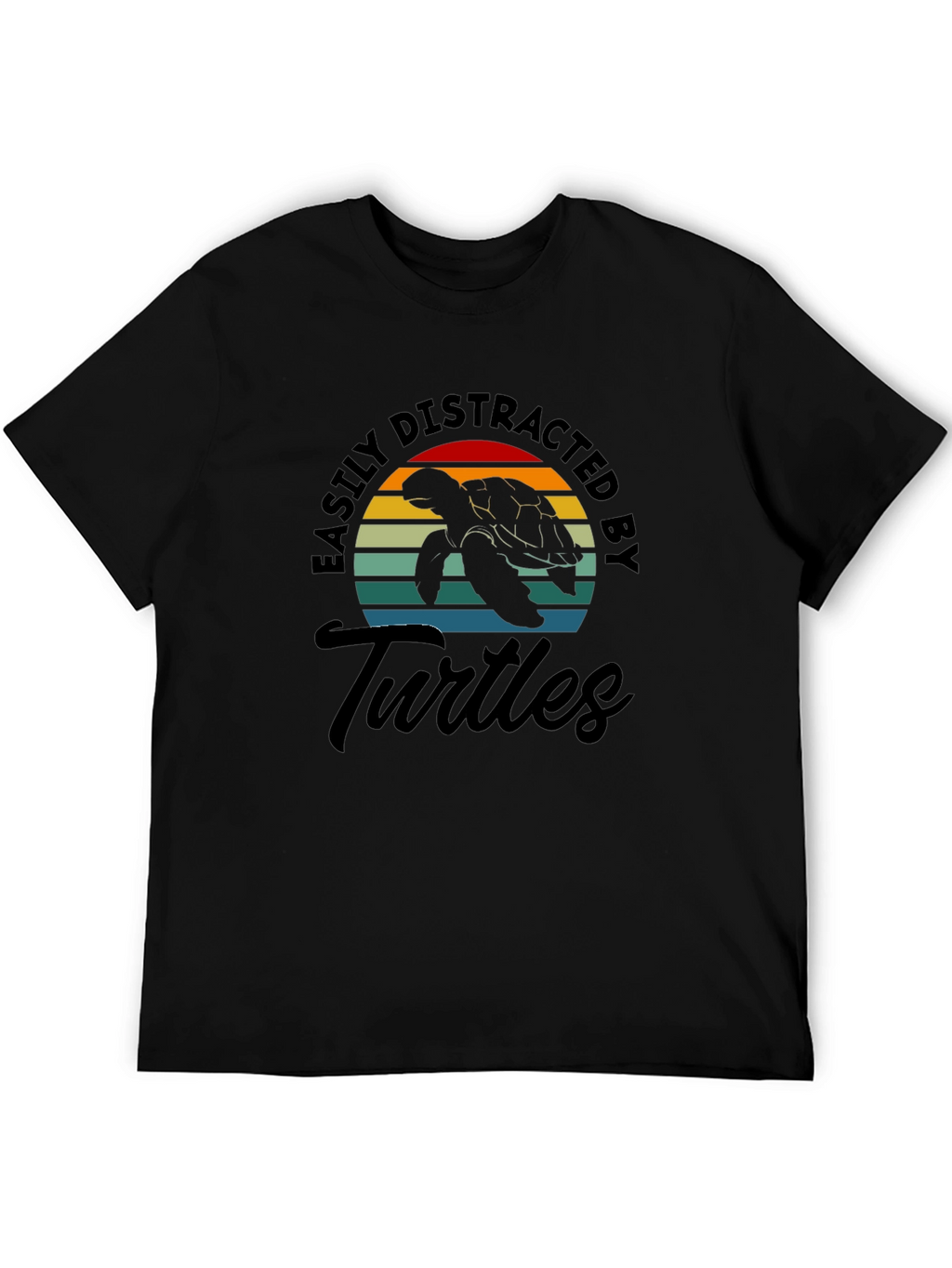 Easily Distracted by Turtles Graphic T-Shirt