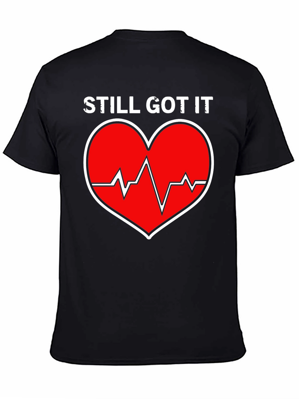 Still Got It Heartbeat Graphic Tee - Black