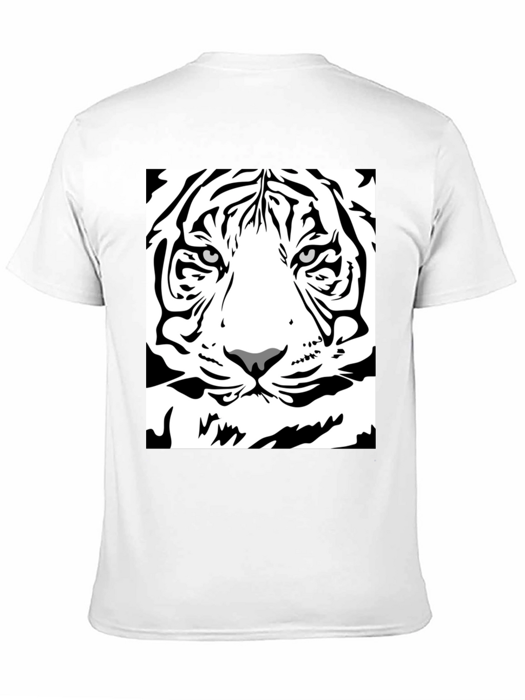 Tiger Face Graphic Tee - Mens Black T-Shirt