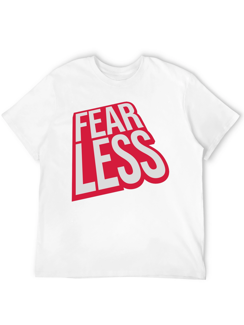 Fearless Graphic Print Crew Neck Tee