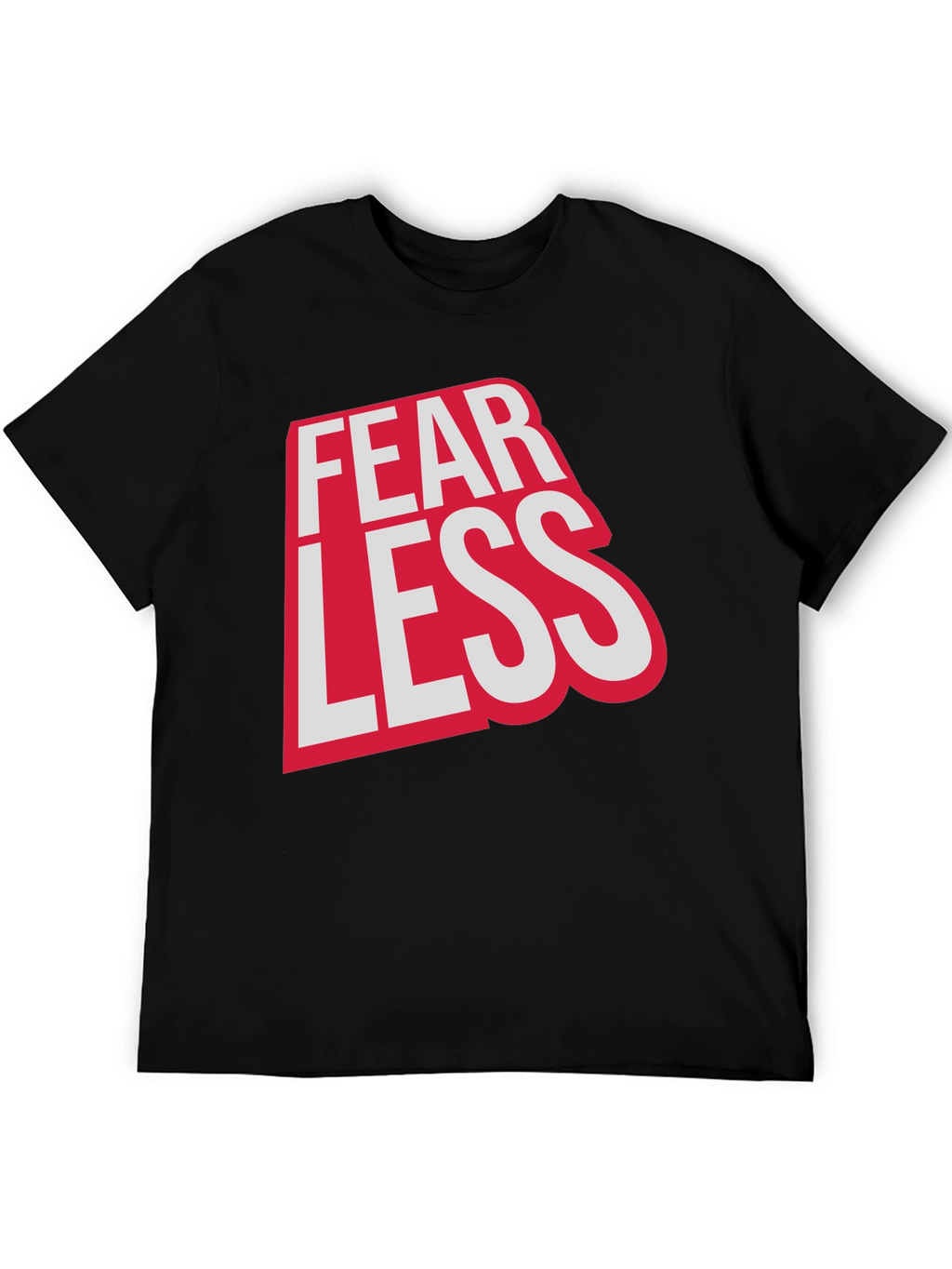 Fearless Graphic Print Crew Neck Tee