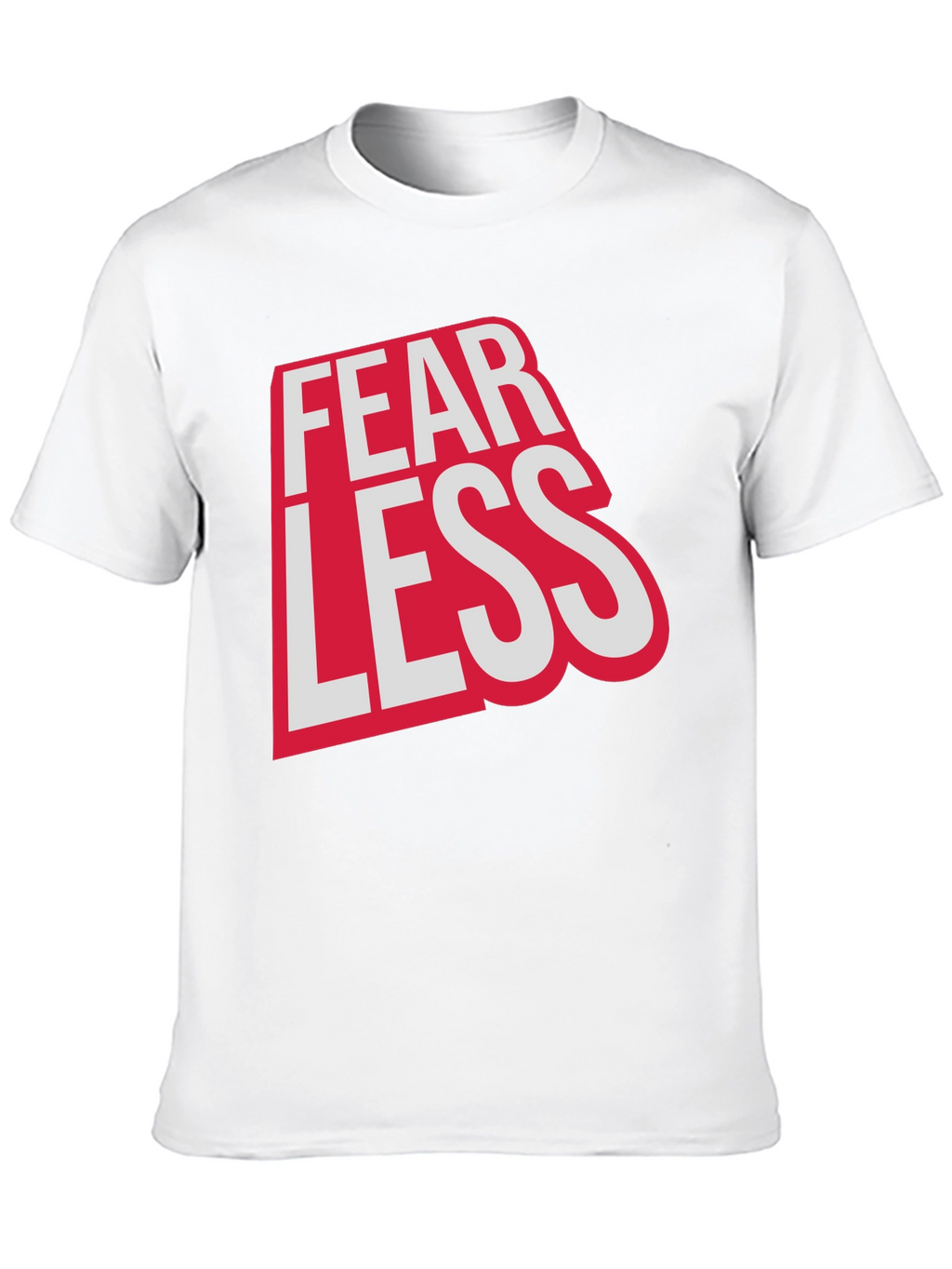 Fearless Graphic Print Crew Neck Tee