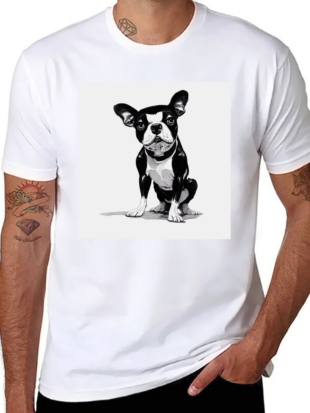 Boston Terrier Graphic Tee - Cool Dog Lover Shirt