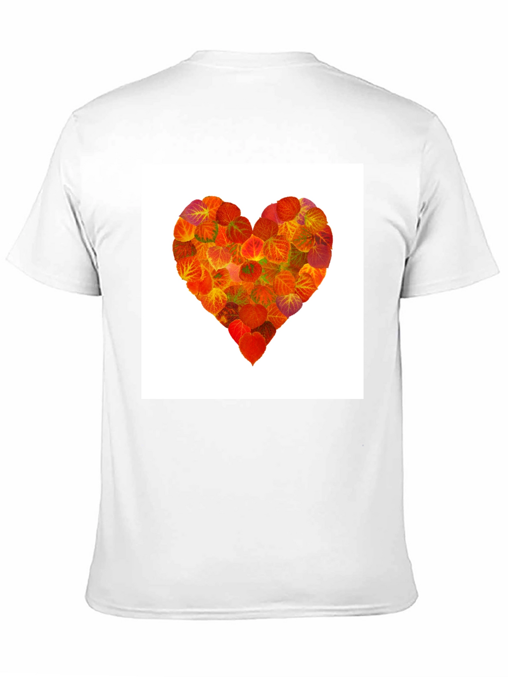 Leaf Heart Graphic Tee - Black