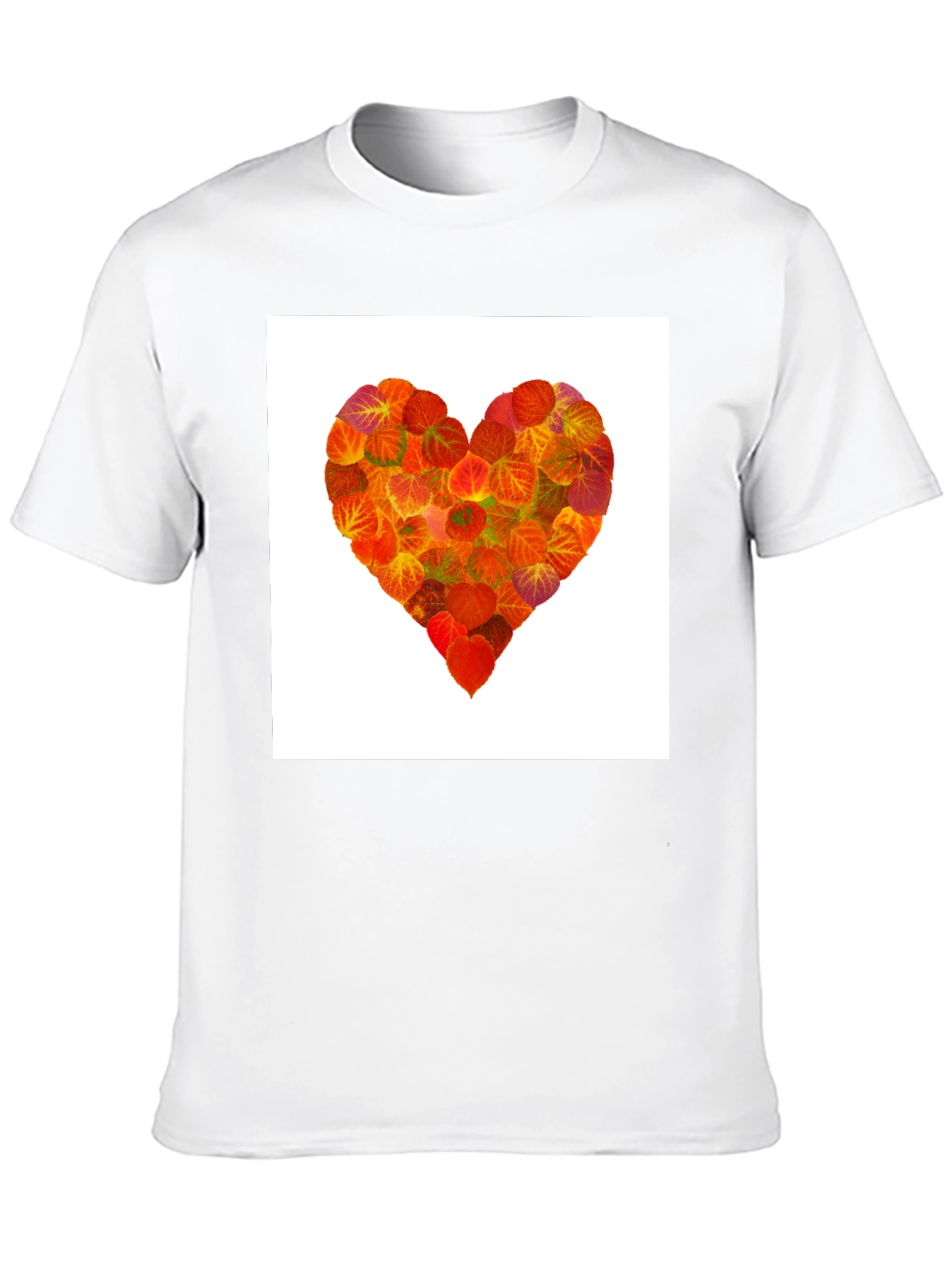 Leaf Heart Graphic Tee - Black