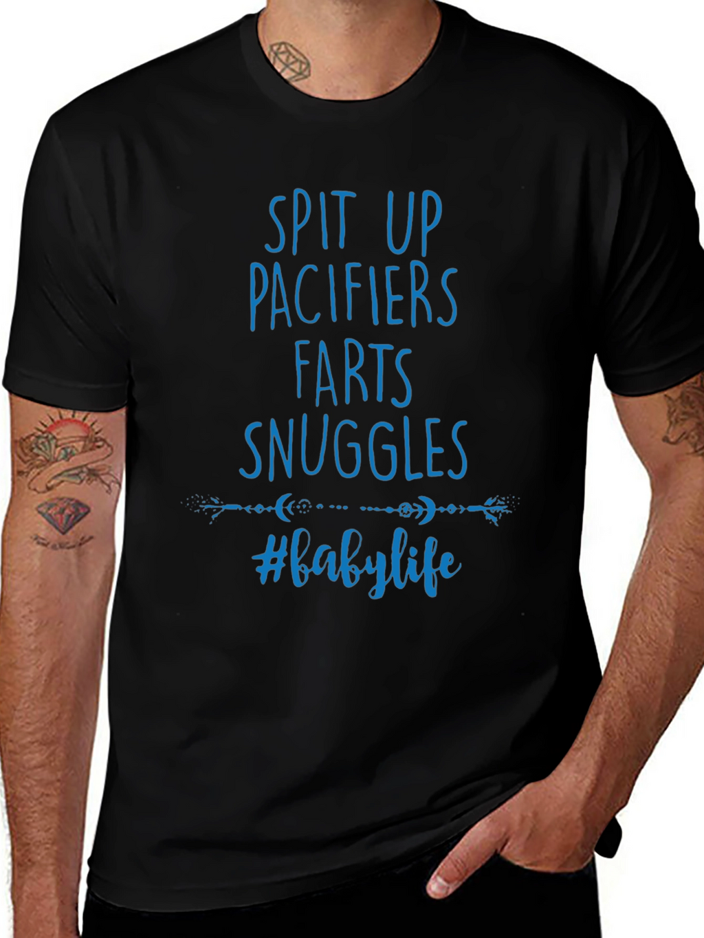Baby Life T-Shirt - Spit Up Pacifiers Farts Snuggles