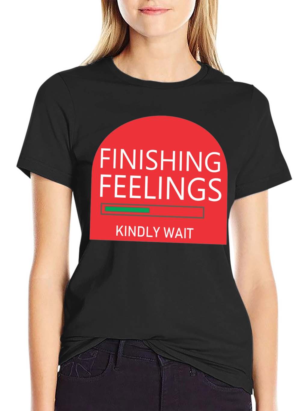 Finishing Feelings Funny Graphic Tee Shirt