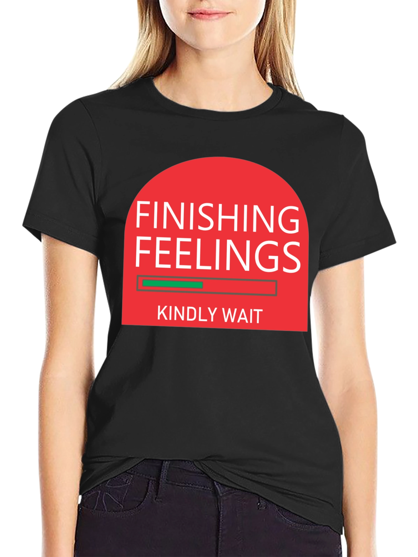 Finishing Feelings Funny Graphic Tee Shirt