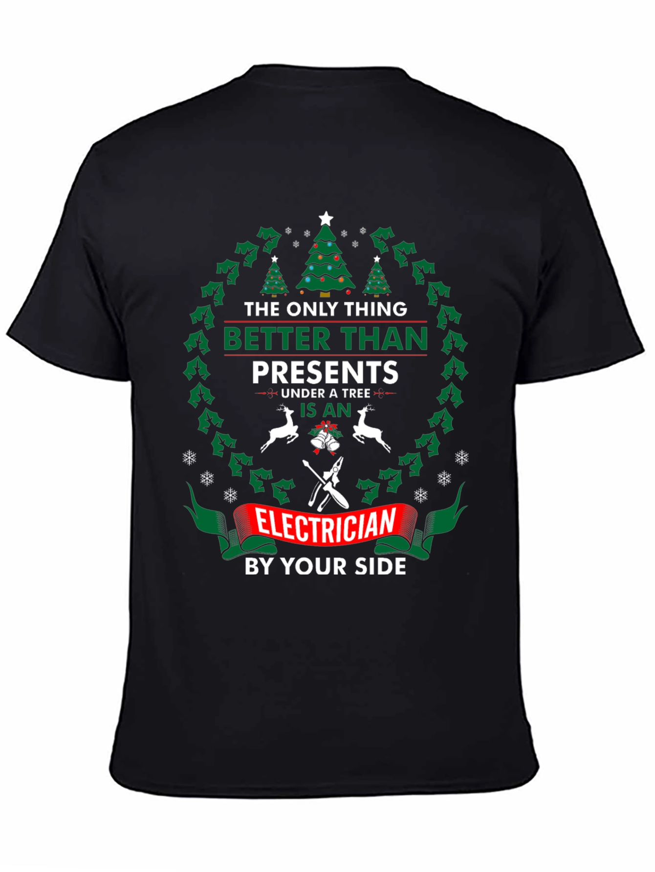 Funny Christmas Electrician T-Shirt