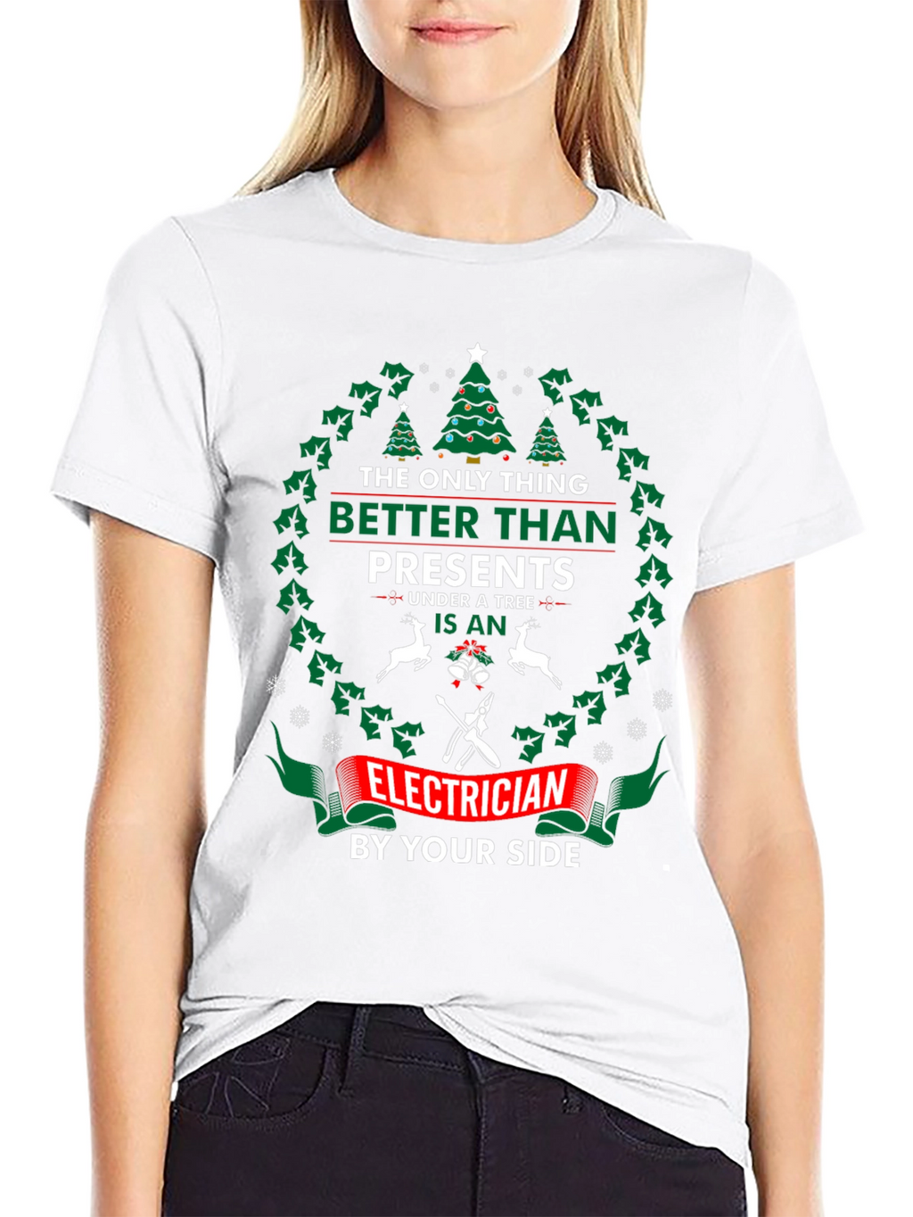 Funny Christmas Electrician T-Shirt