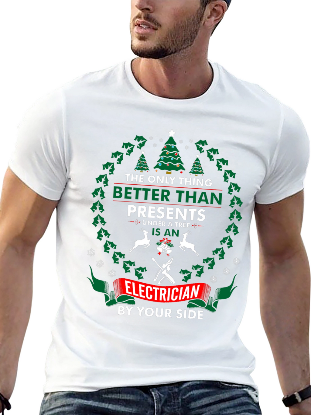 Funny Christmas Electrician T-Shirt
