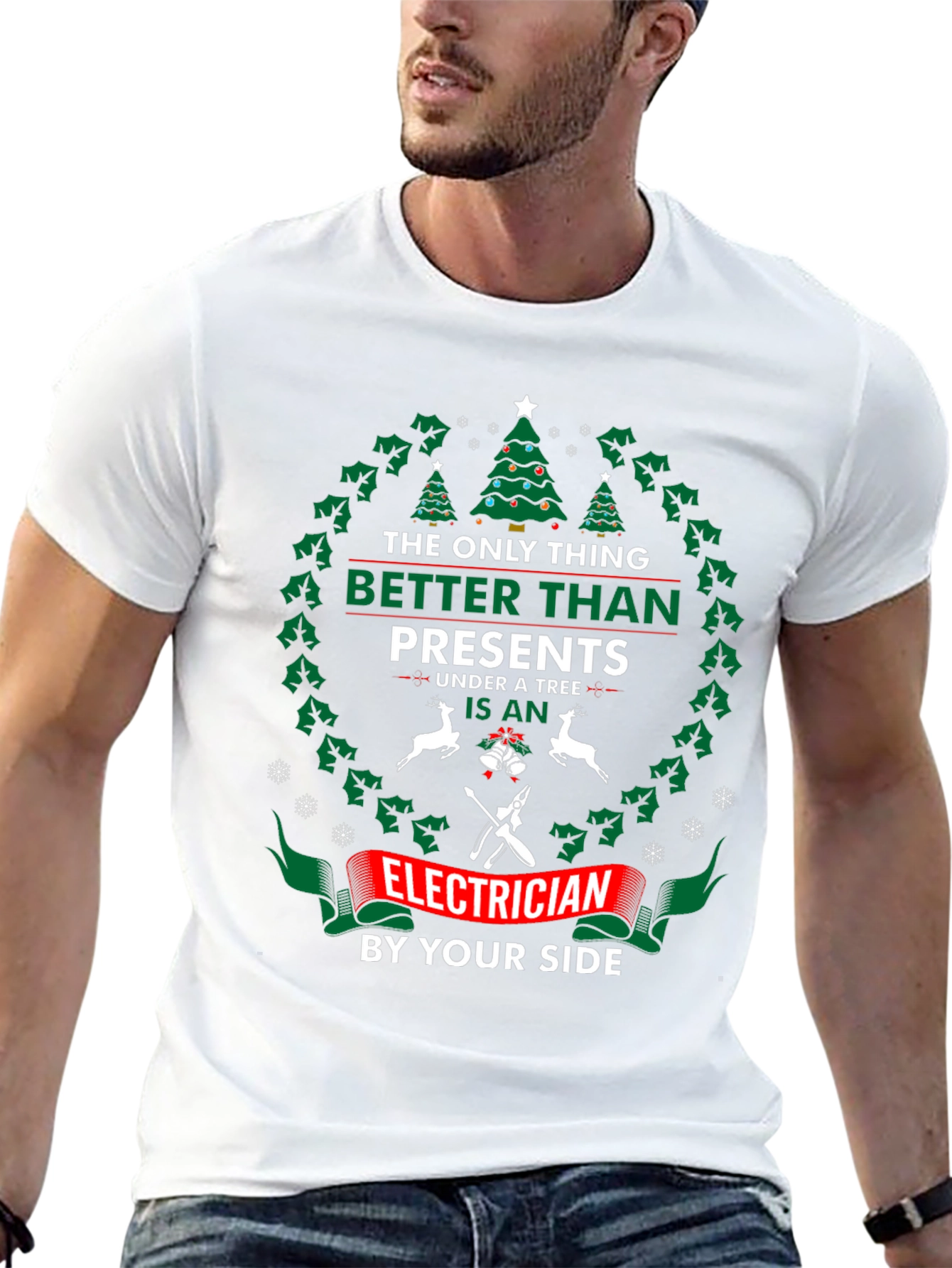 Funny Christmas Electrician T-Shirt