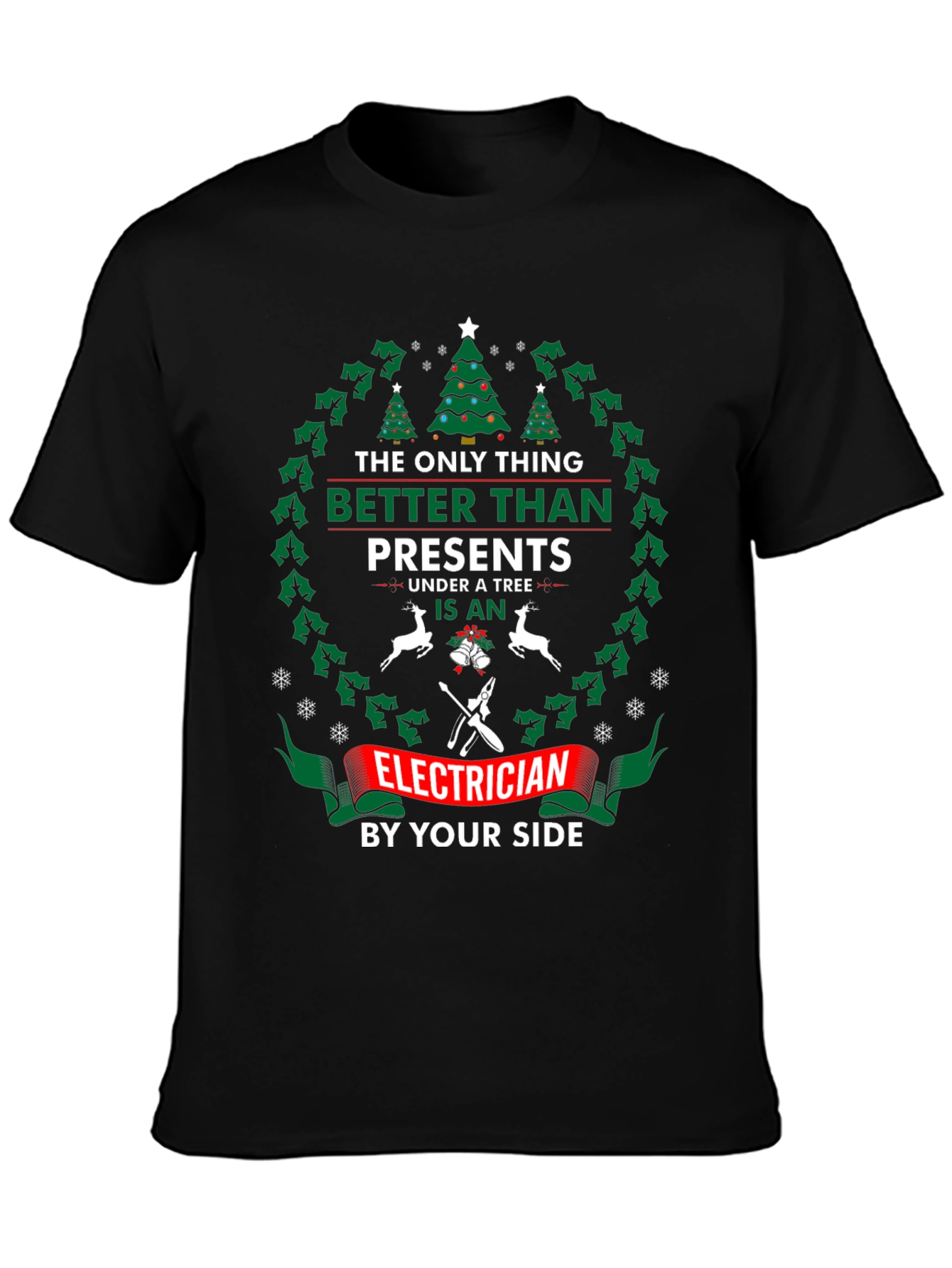 Funny Christmas Electrician T-Shirt