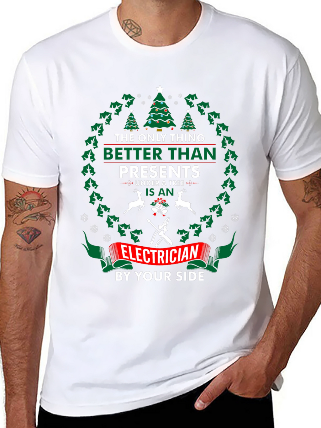 Funny Christmas Electrician T-Shirt