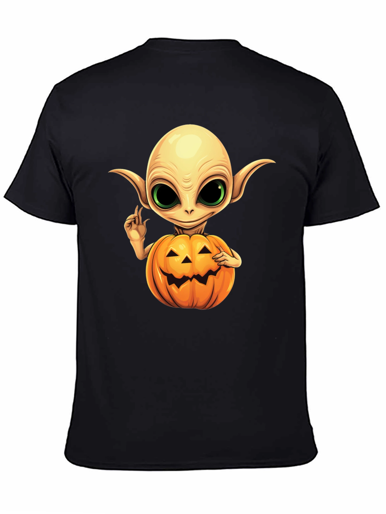 Spooky Alien Pumpkin T-Shirt