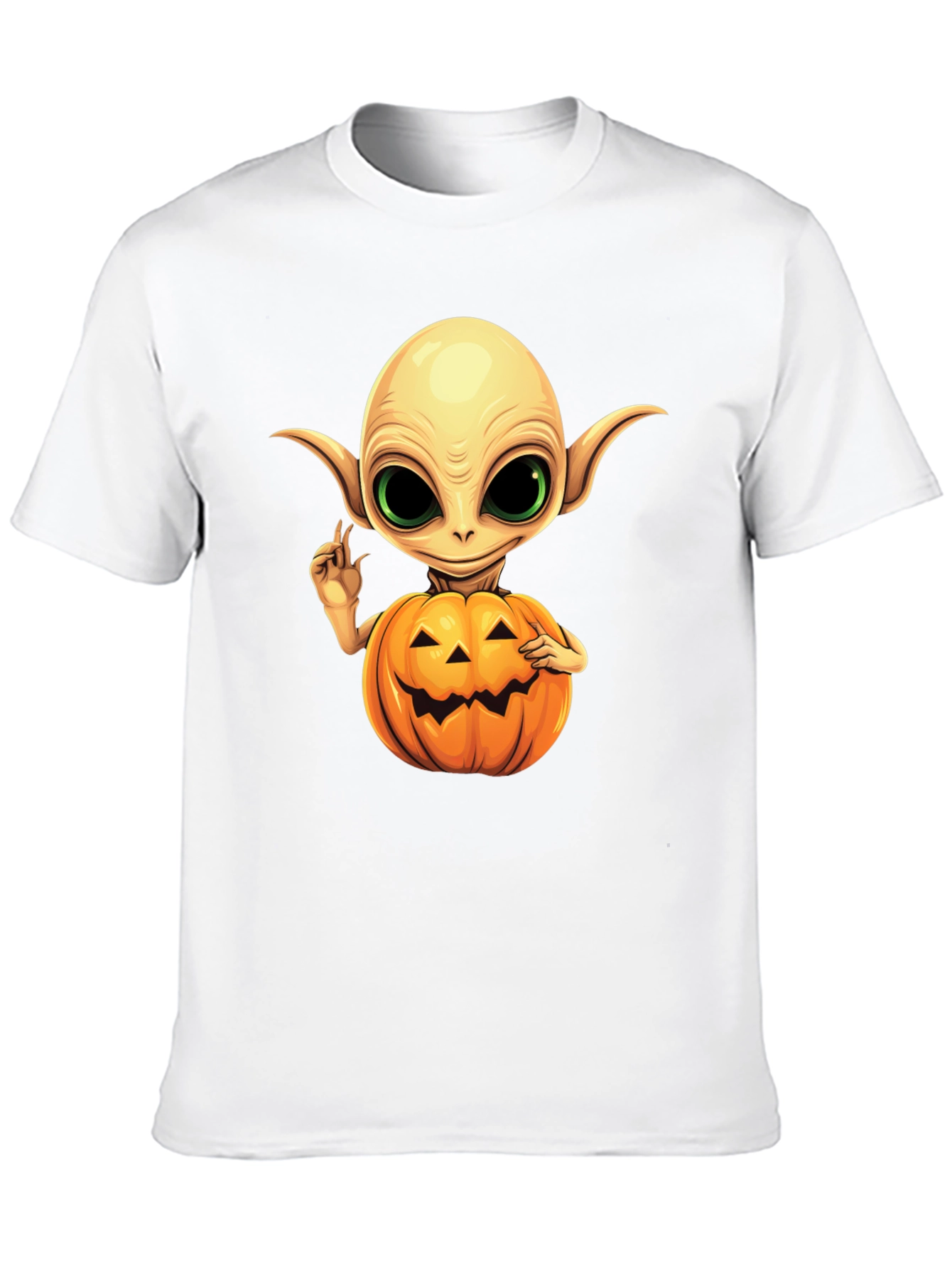 Spooky Alien Pumpkin T-Shirt