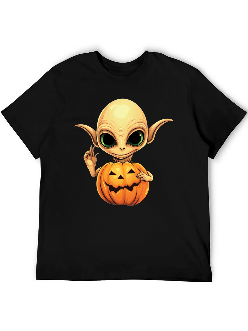 Spooky Alien Pumpkin T-Shirt