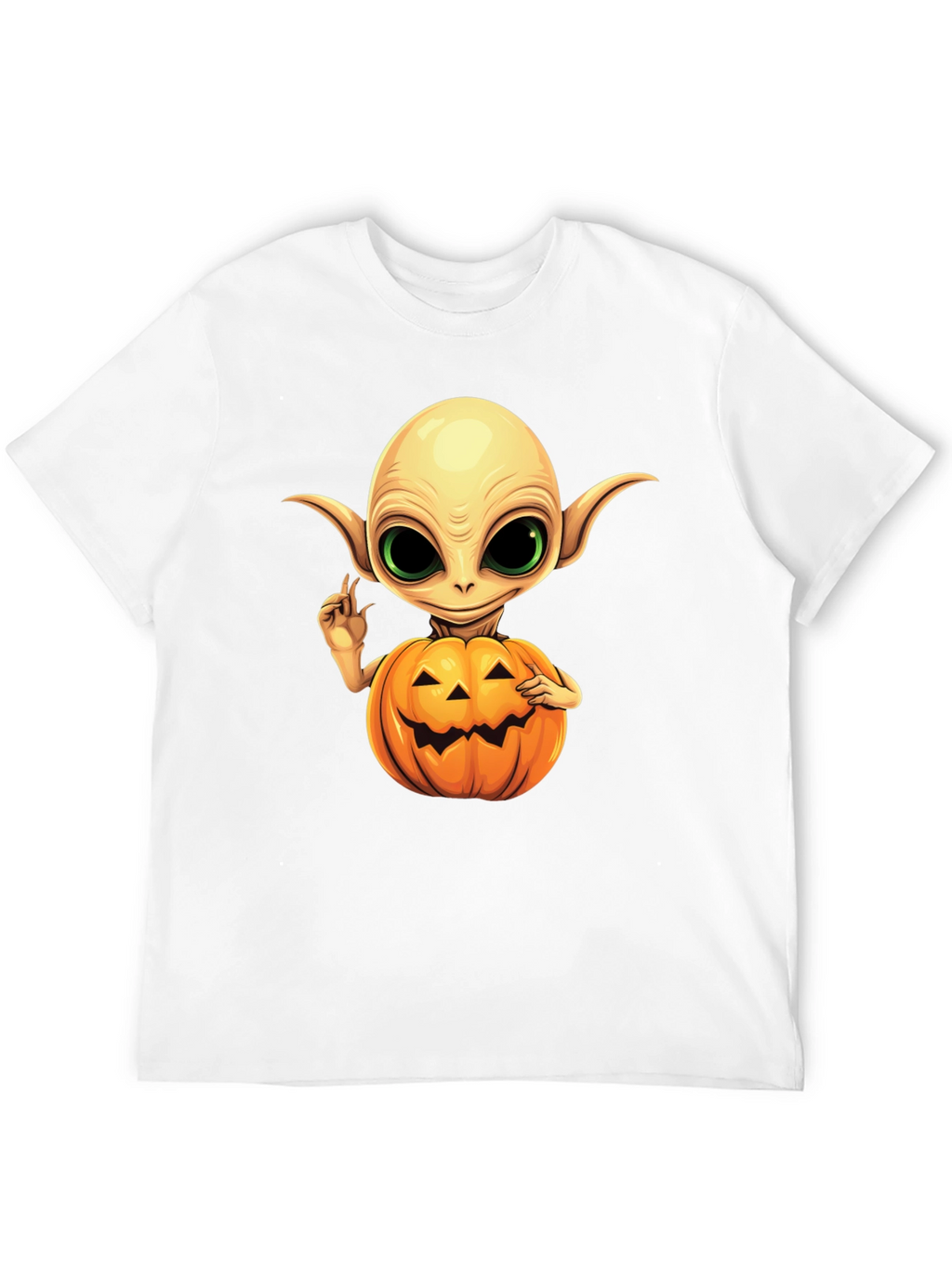 Spooky Alien Pumpkin T-Shirt