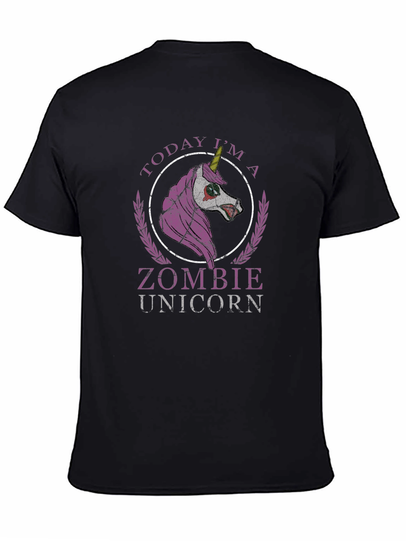 Zombie Unicorn Graphic T-Shirt - Halloween Ready!