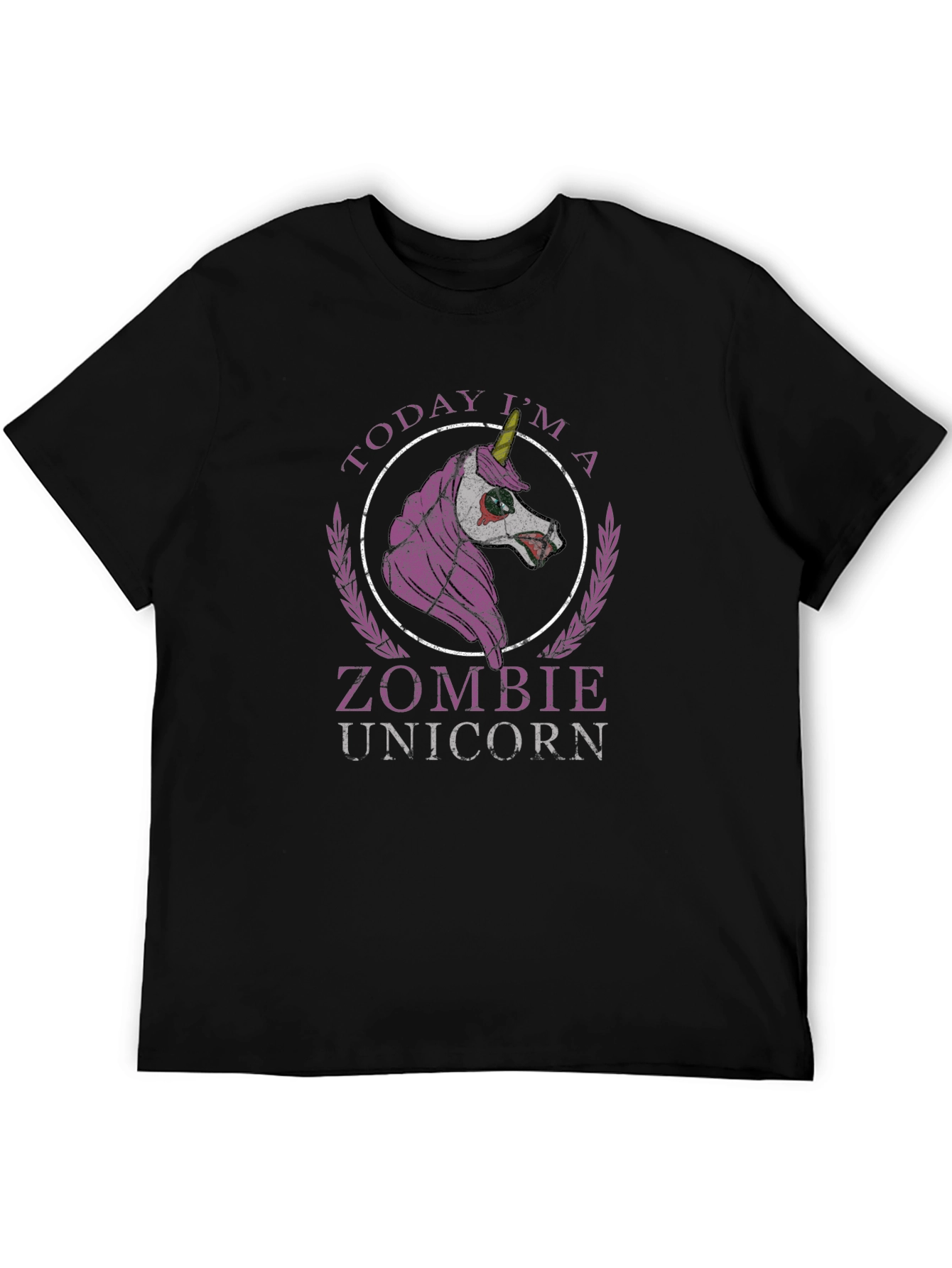 Zombie Unicorn Graphic T-Shirt - Halloween Ready!