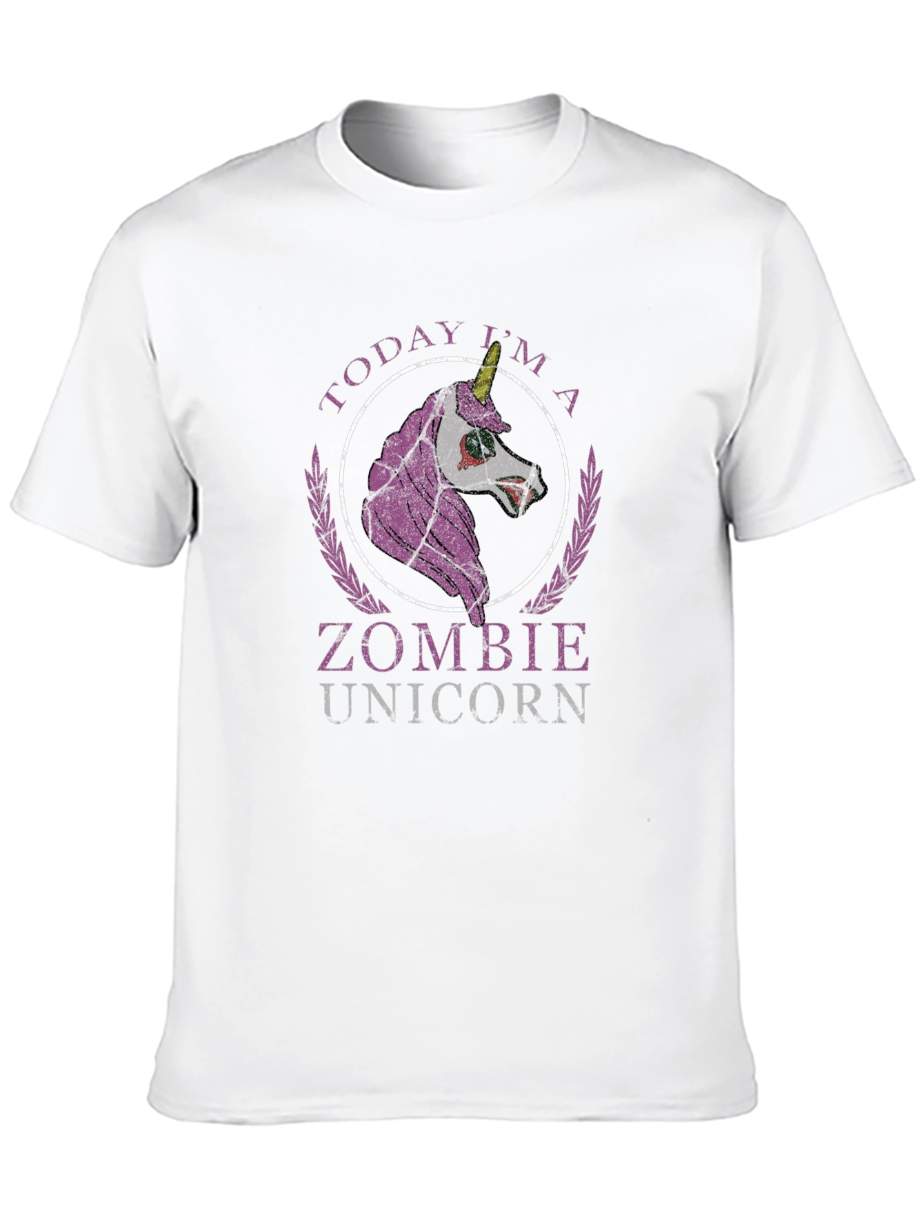 Zombie Unicorn Graphic T-Shirt - Halloween Ready!