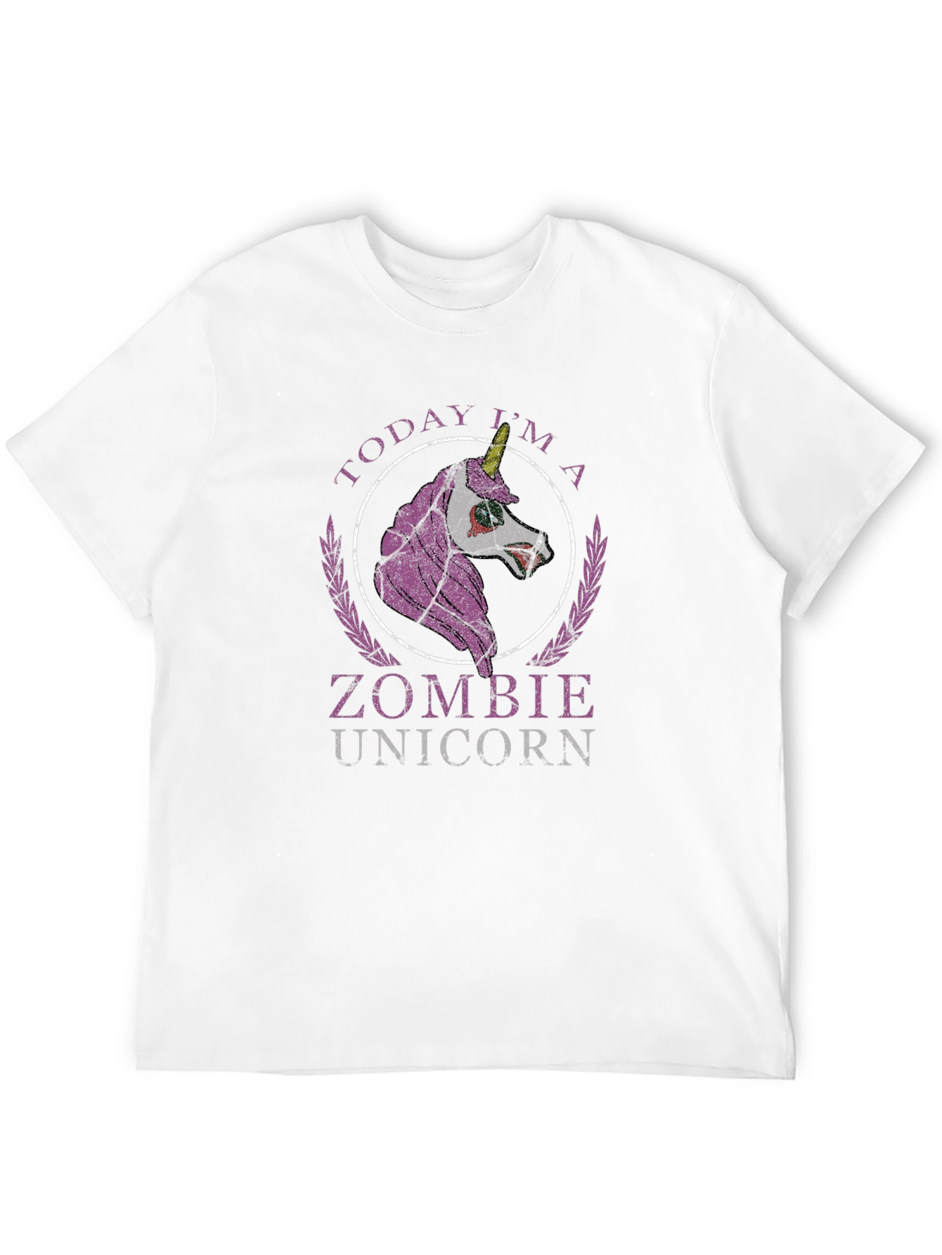 Zombie Unicorn Graphic T-Shirt - Halloween Ready!