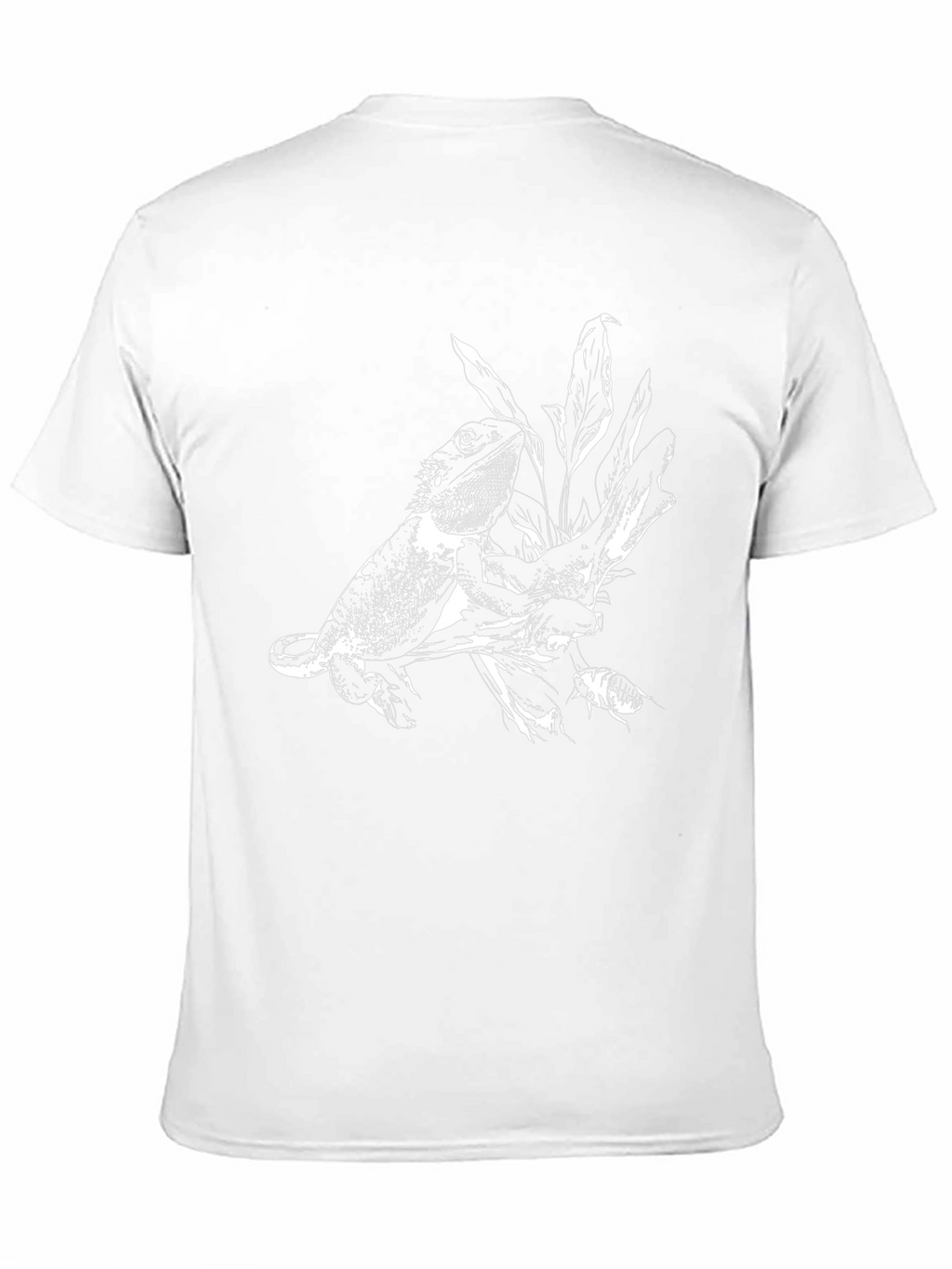 Lizard Print Black T-Shirt