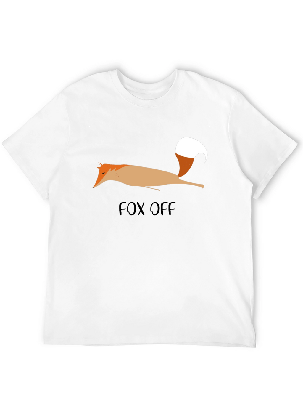 Fox Off Graphic Tee - Black Cotton T-Shirt