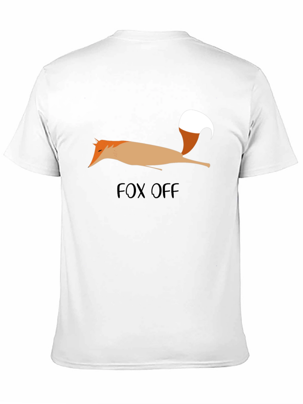 Fox Off Graphic Tee - Black Cotton T-Shirt