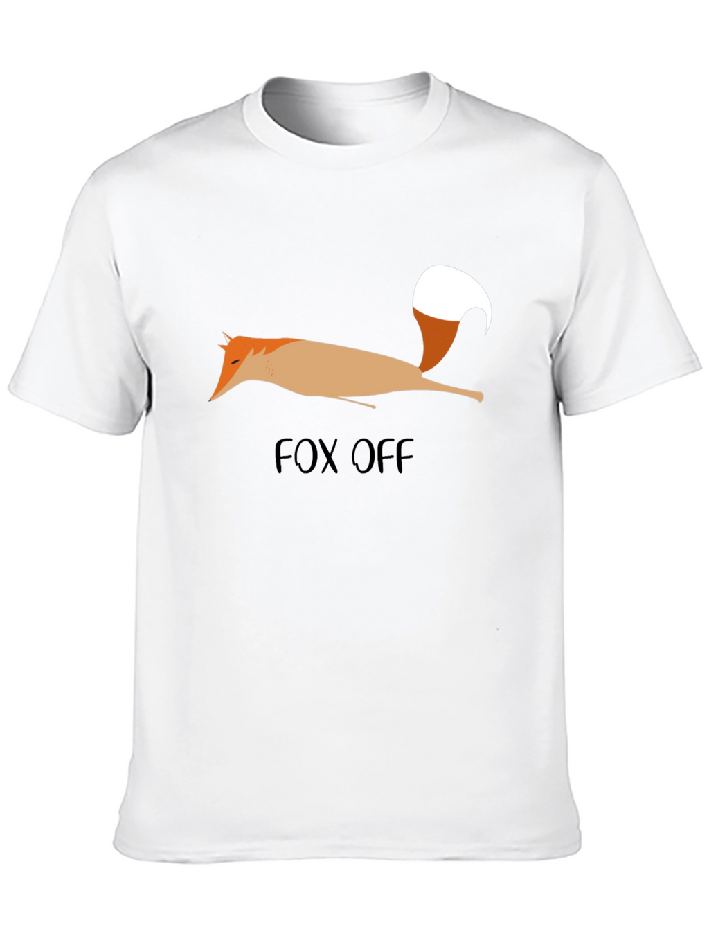 Fox Off Graphic Tee - Black Cotton T-Shirt