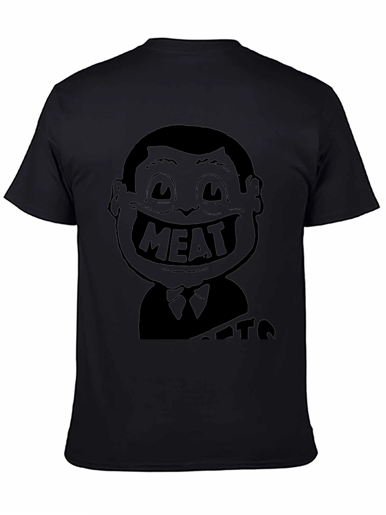 Meat Head Graphic Black T-Shirt
