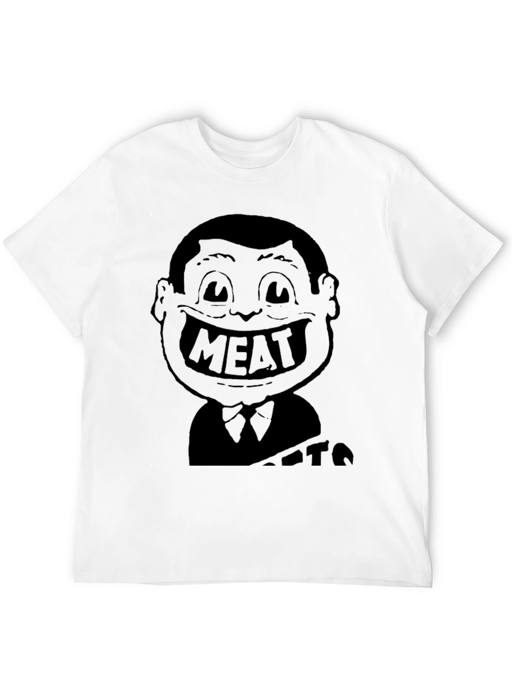 Meat Head Graphic Black T-Shirt