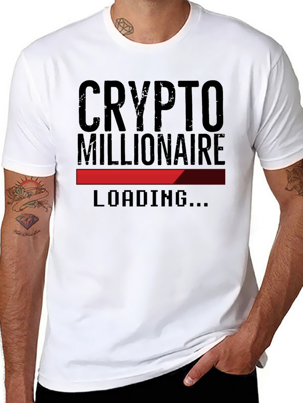 Crypto Millionaire Loading T-Shirt - Black