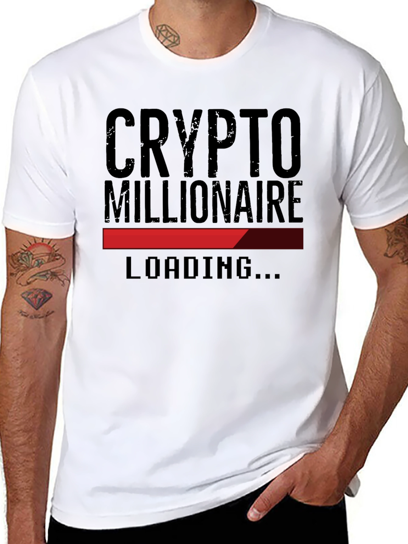 Crypto Millionaire Loading T-Shirt - Black